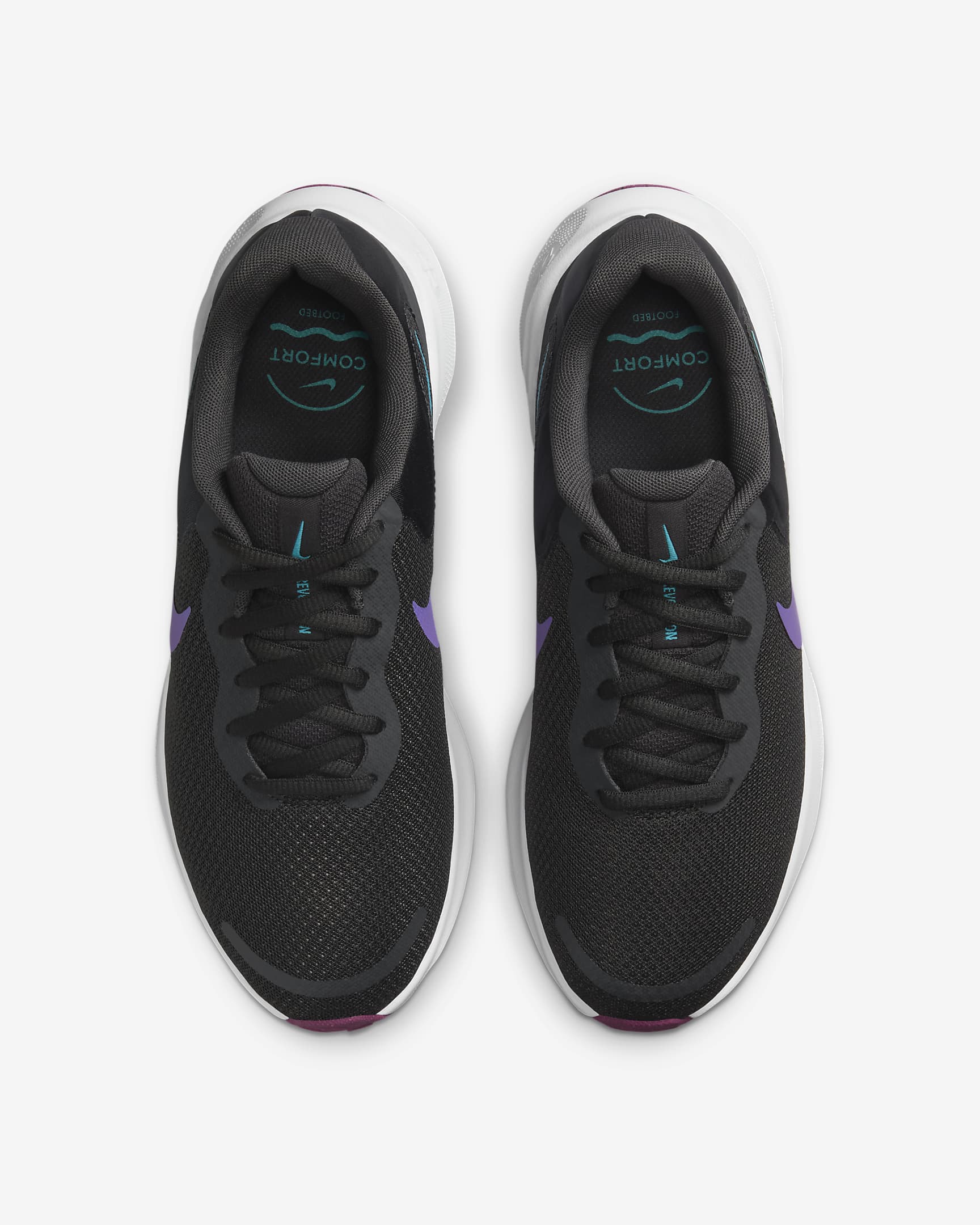 Nike Revolution 7 Women's Road Running Shoes - Dark Smoke Grey/Hyper Violet/White/Dusty Cactus