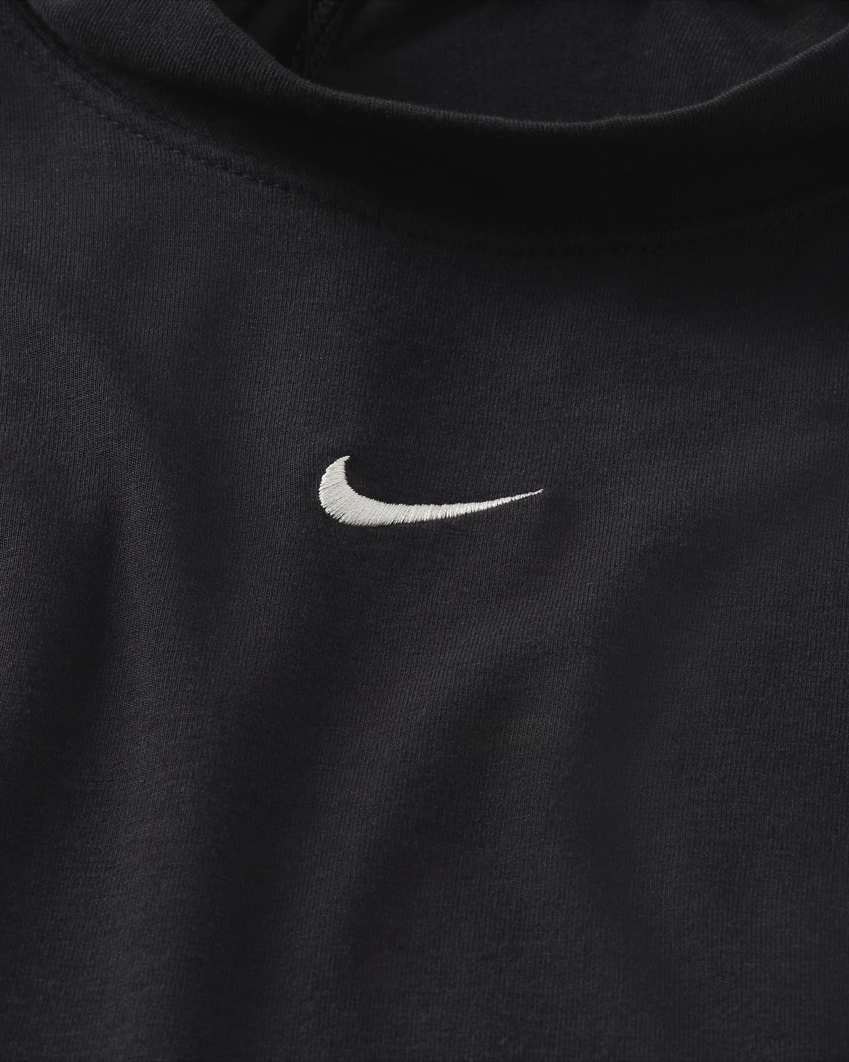 Body à manches courtes Nike Sportswear Chill Knit pour femme - Noir/Sail