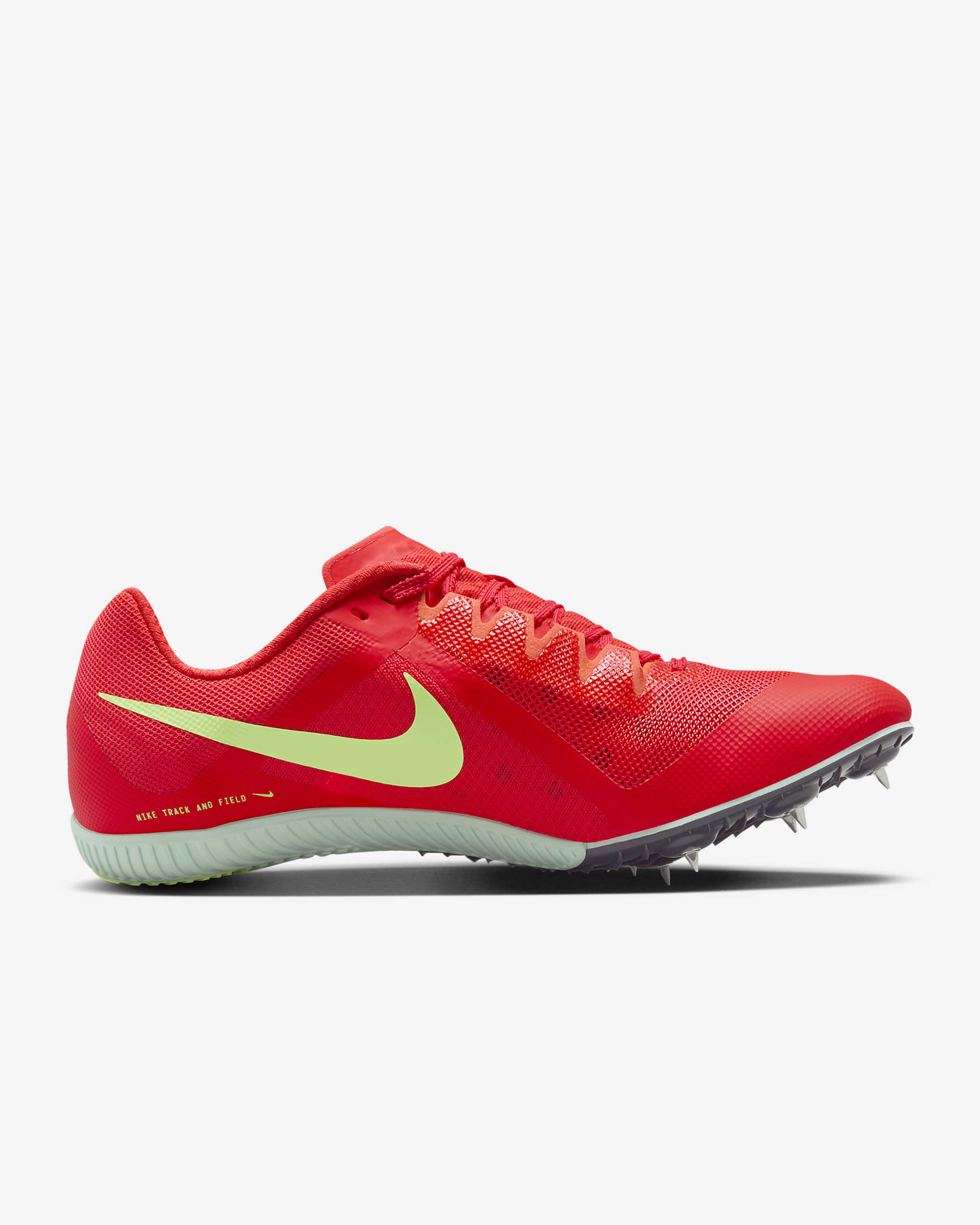 Nike Zoom Rival Track & Field Multi-Event Spikes - Bright Crimson/Lime Blast/Barely Volt/Washed Coral