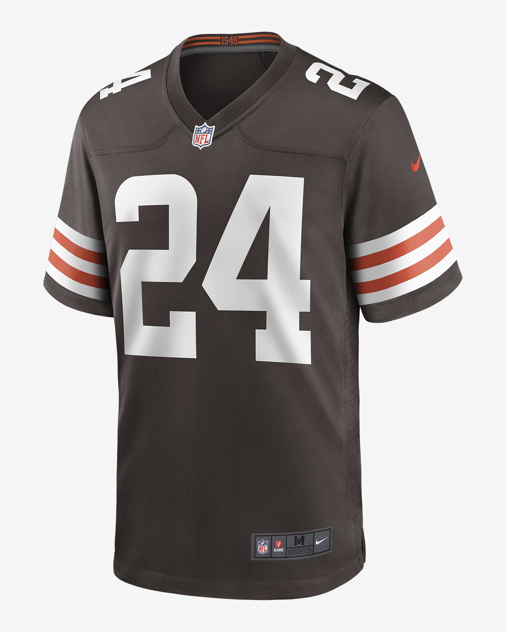 NFL Cleveland Browns (Nick Chubb) Men's Game Football Jersey - Seal Brown