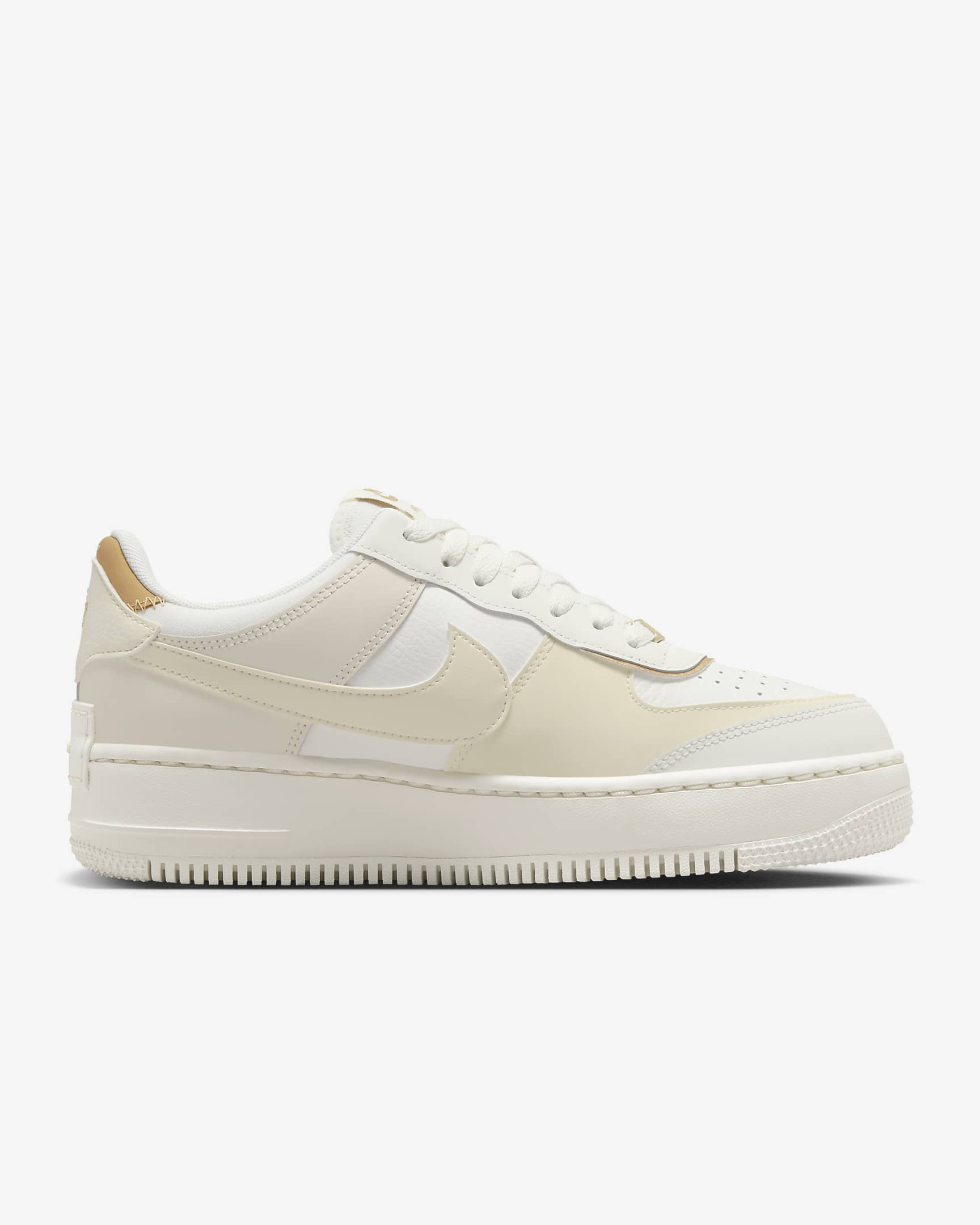 Nike Air Force 1 Shadow Women's Shoes - Sail/Coconut Milk/Metallic Gold