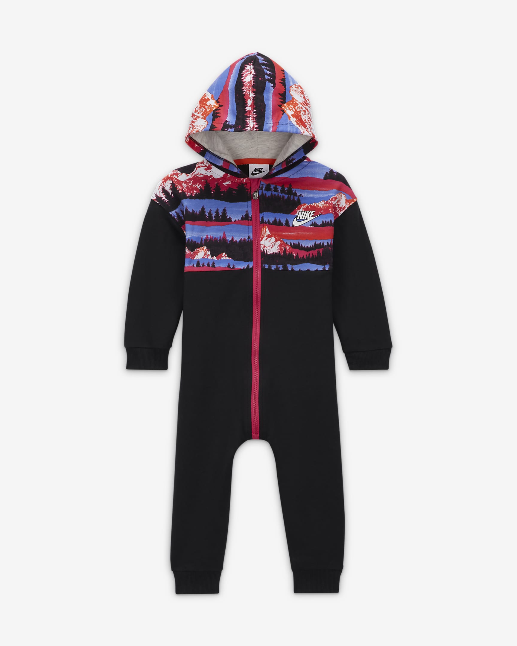 Nike Sportswear Snow Day Hooded Baby Overalls - Black