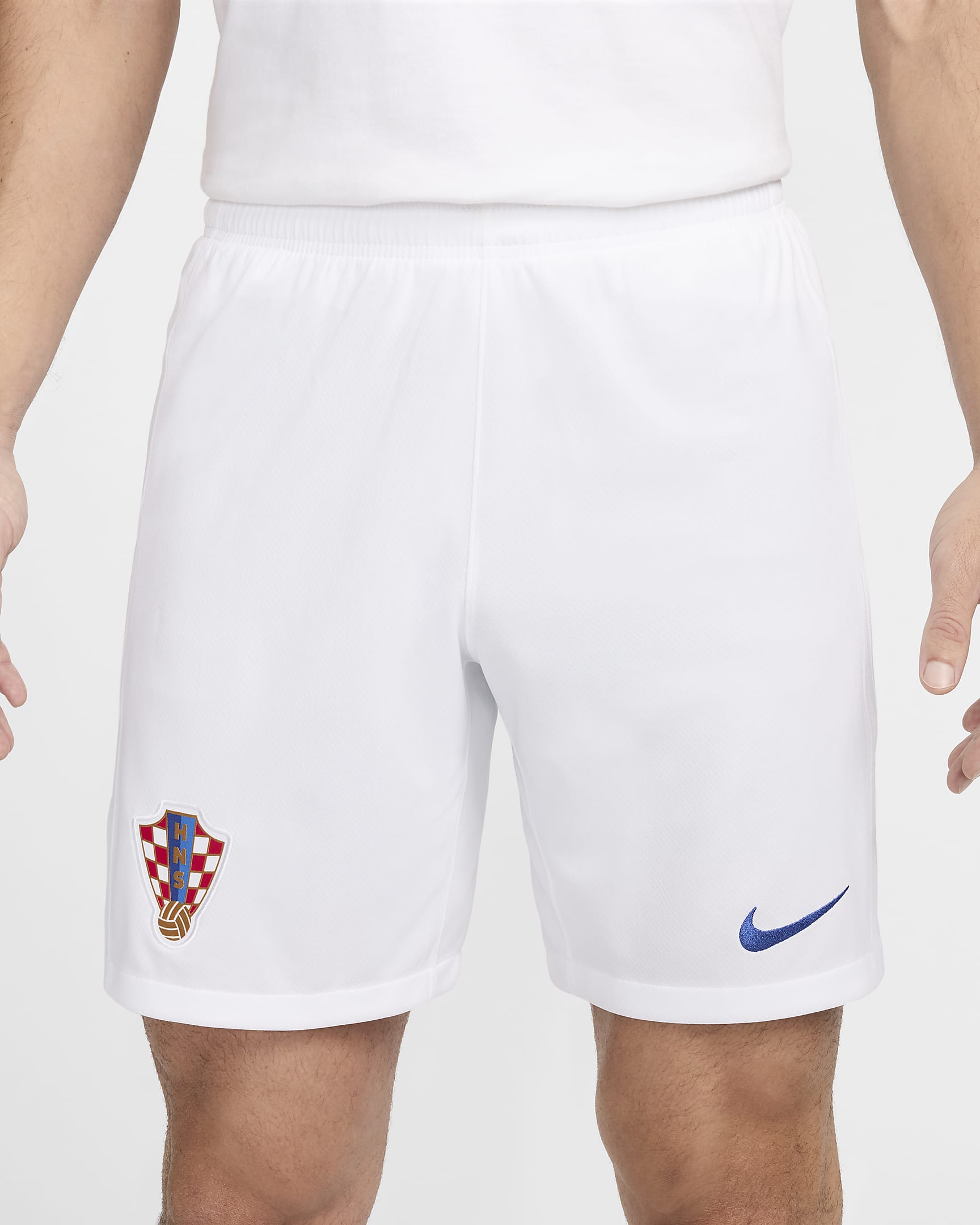 Short de foot replica Nike Dri-FIT Croatie 2024/25 Stadium Domicile/Extérieur pour homme - Blanc/Hyper Royal