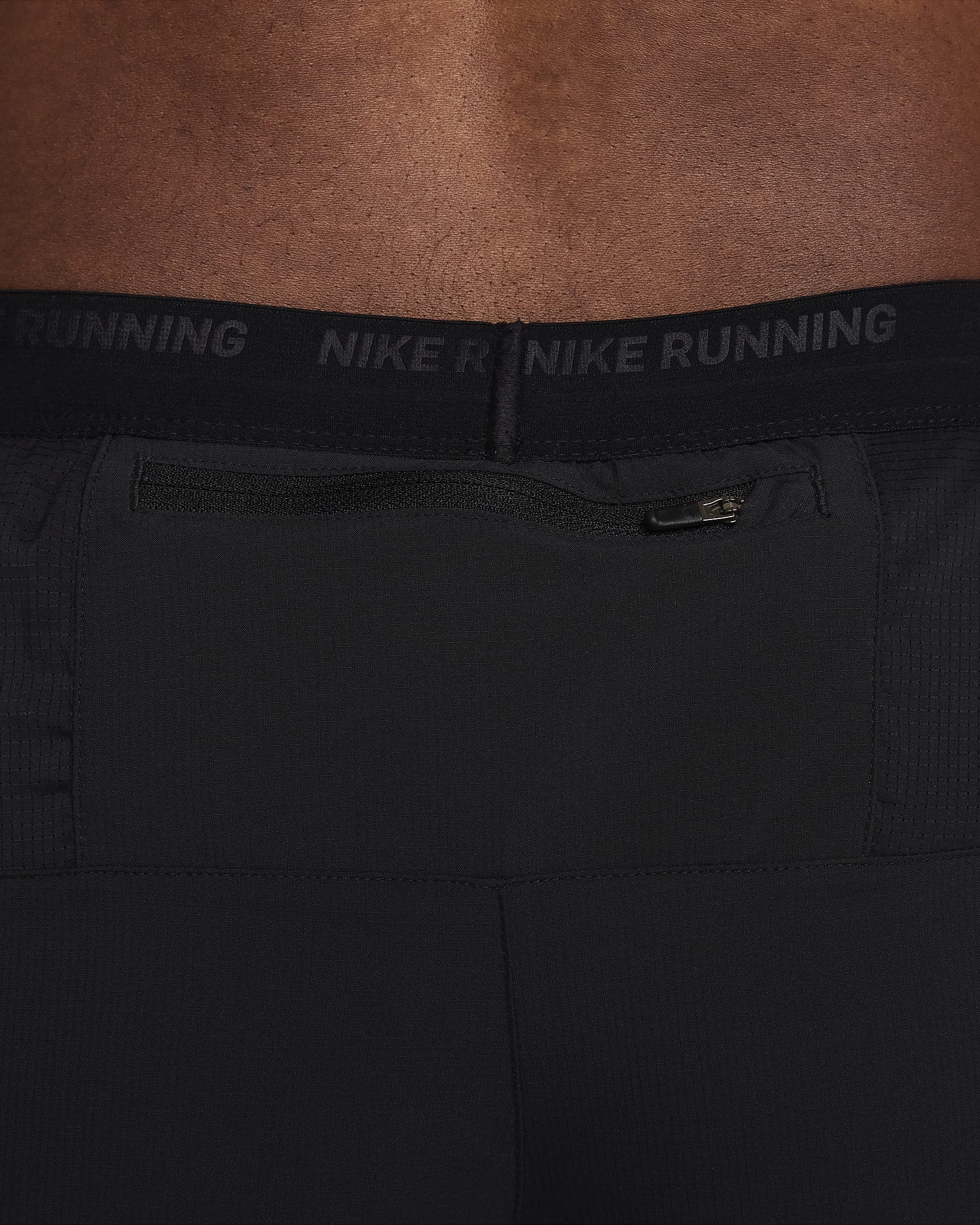 Nike Stride Men's Dri-FIT 18cm (approx.) 2-in-1 Running Shorts - Black/Black/Black