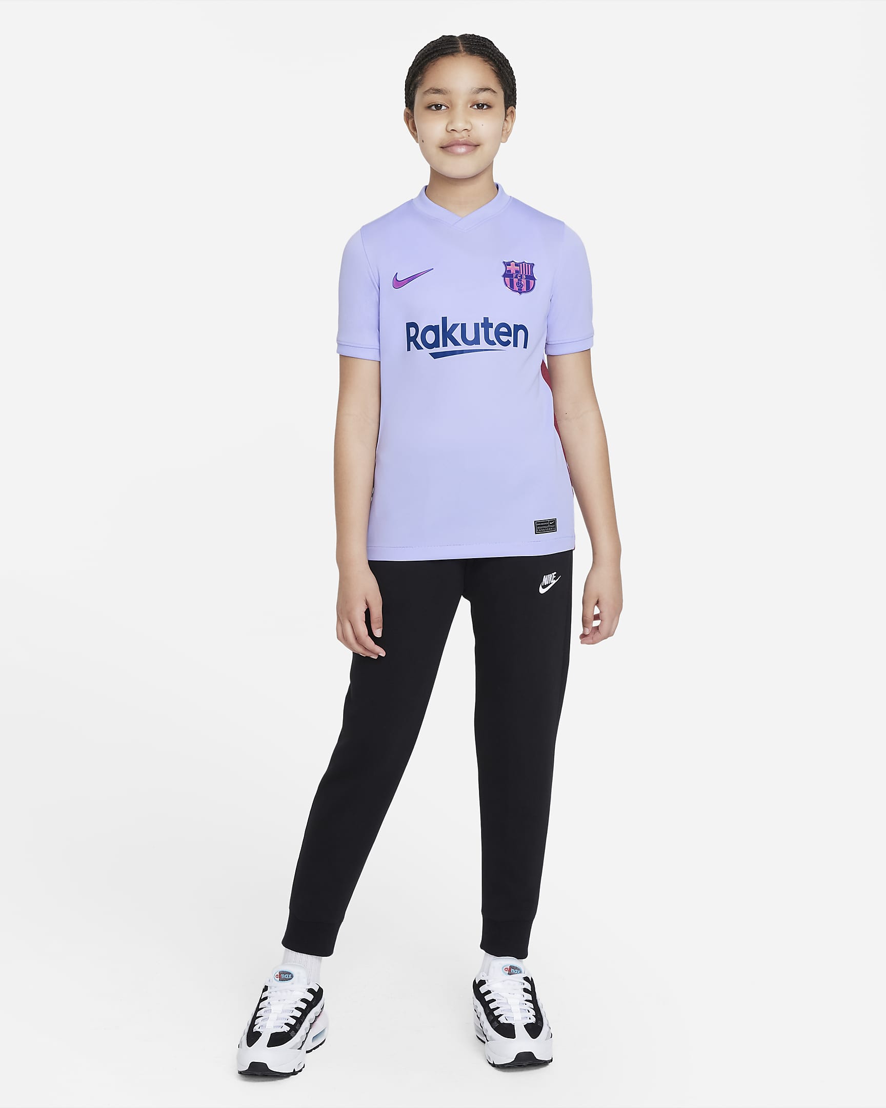 F.C. Barcelona 2021/22 Stadium Away Older Kids' Nike Dri-FIT Football ...