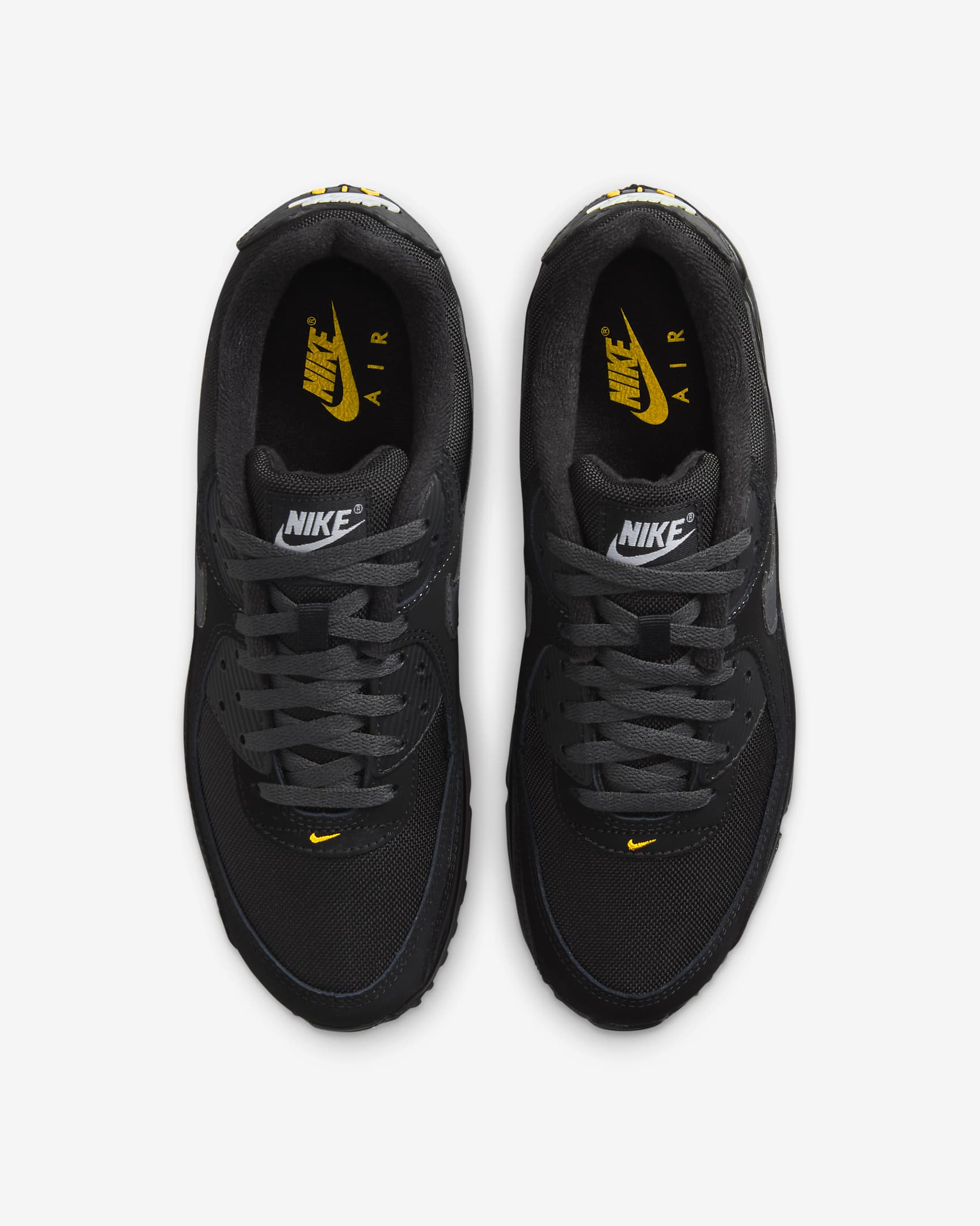 Buty męskie Nike Air Max 90 - Czerń/University Gold/Biel/Anthracite