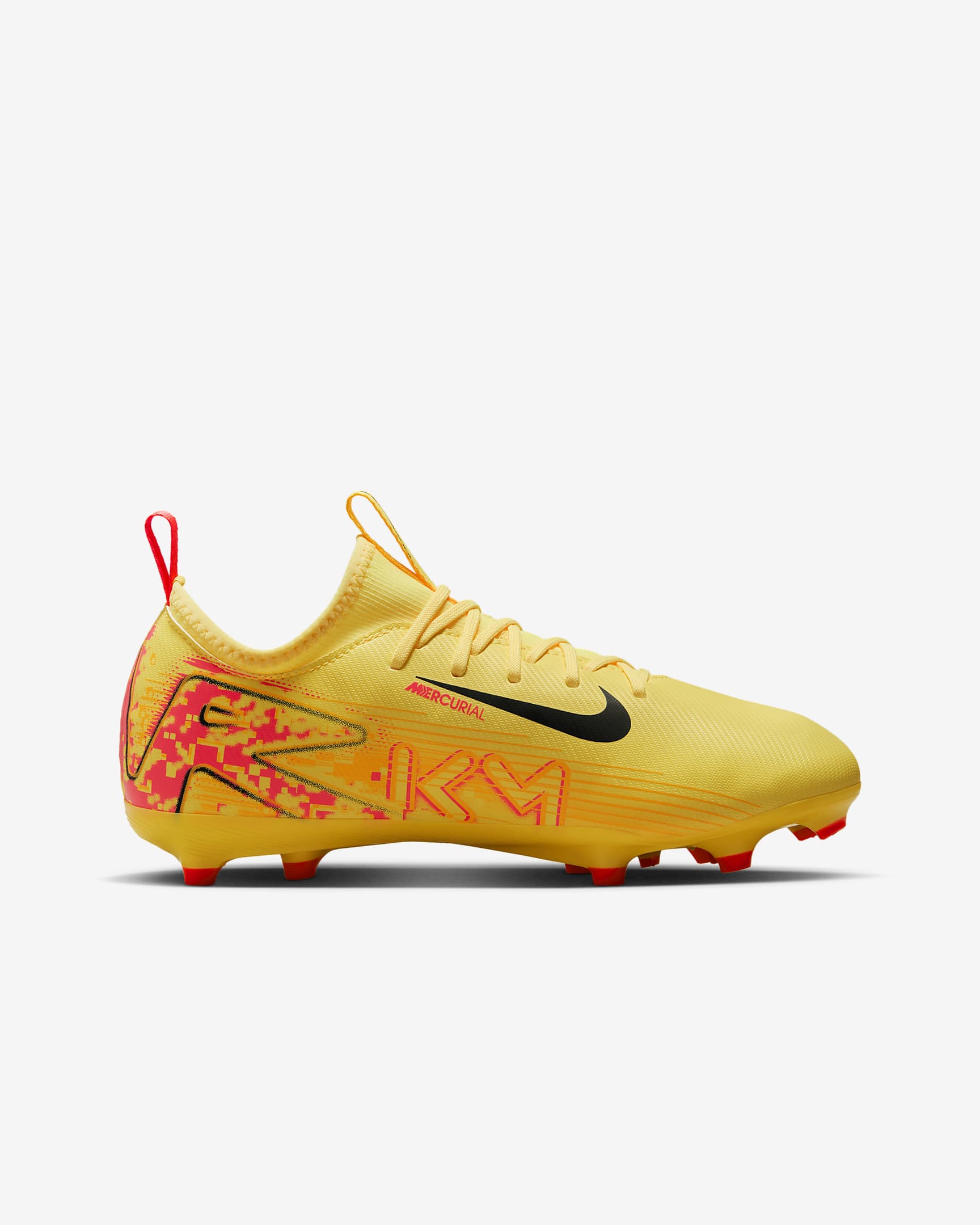 Chaussure de foot basse à crampons Nike Jr. Mercurial Vapor 16 Academy « Kylian Mbappé » MG pour ado - Light Laser Orange/Armory Navy