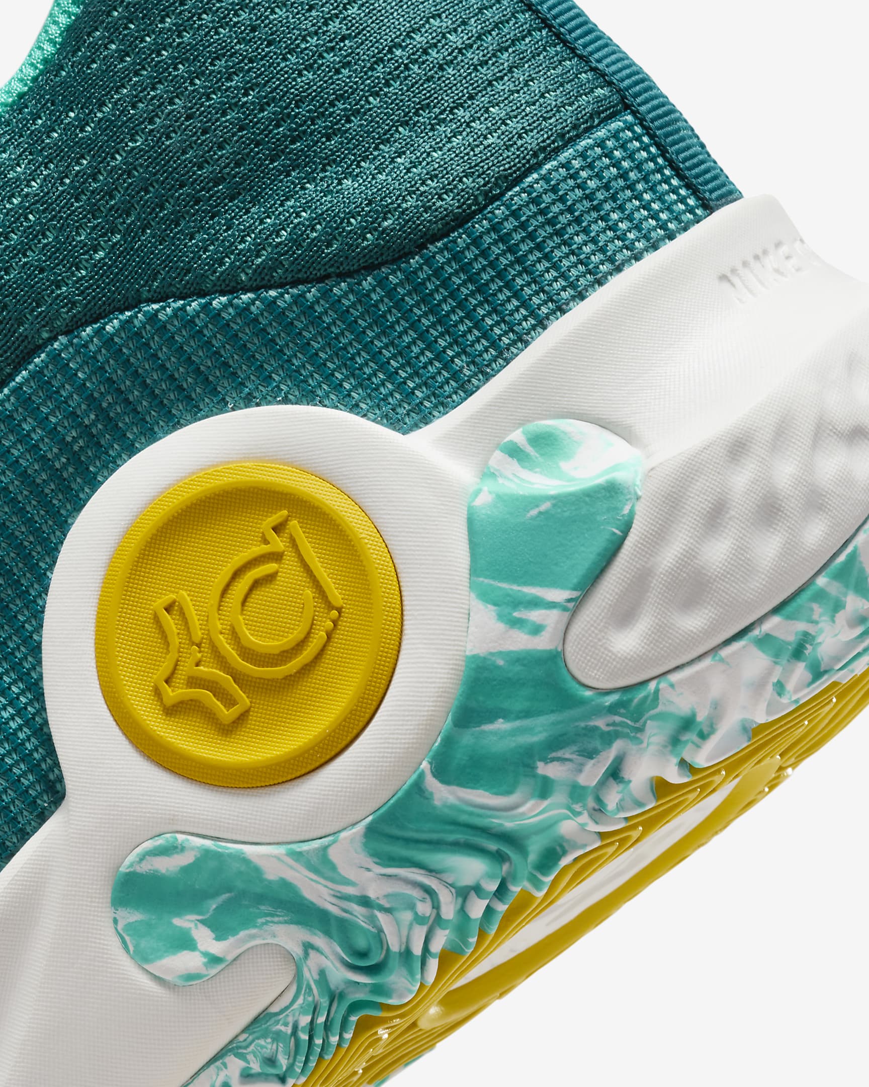 KD Trey 5 X EP Basketball Shoes - Clear Jade/Sail/Vivid Sulphur/Geode Teal