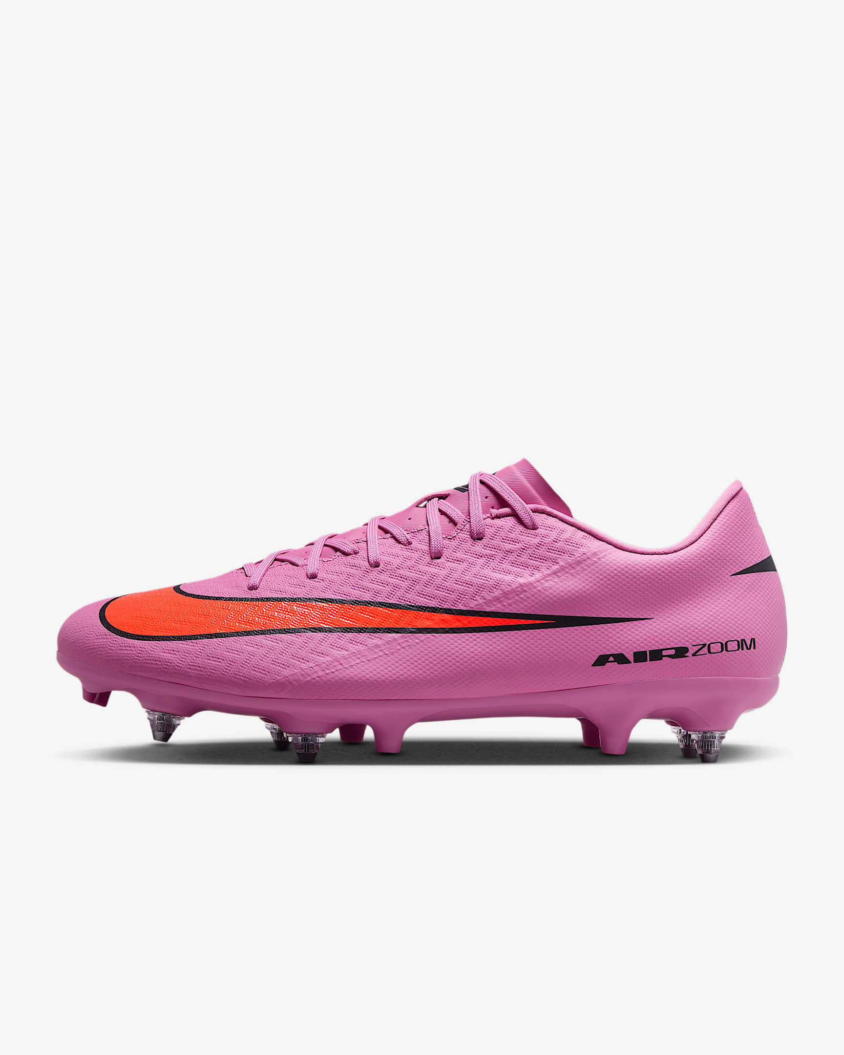Fotbollssko för vått gräs Nike Mercurial Vapor 16 Academy med lågt skaft - Magic Flamingo/Total Crimson/Svart