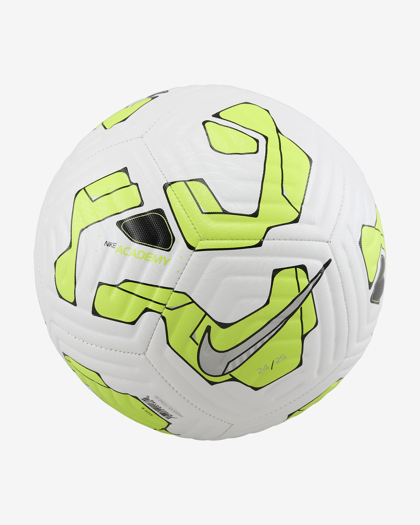 Nike Academy Football - White/Volt/Metallic Silver