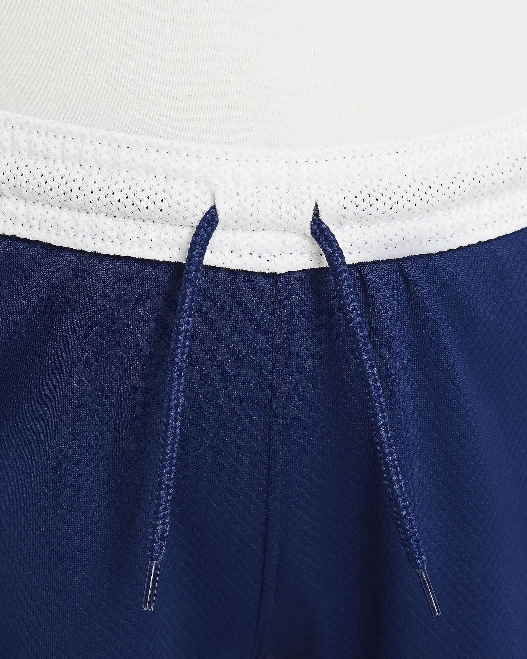 Shorts da calcio replica Nike Dri-FIT Inghilterra 2024 Stadium per ragazzo/a – Home - Blue Void/Bianco