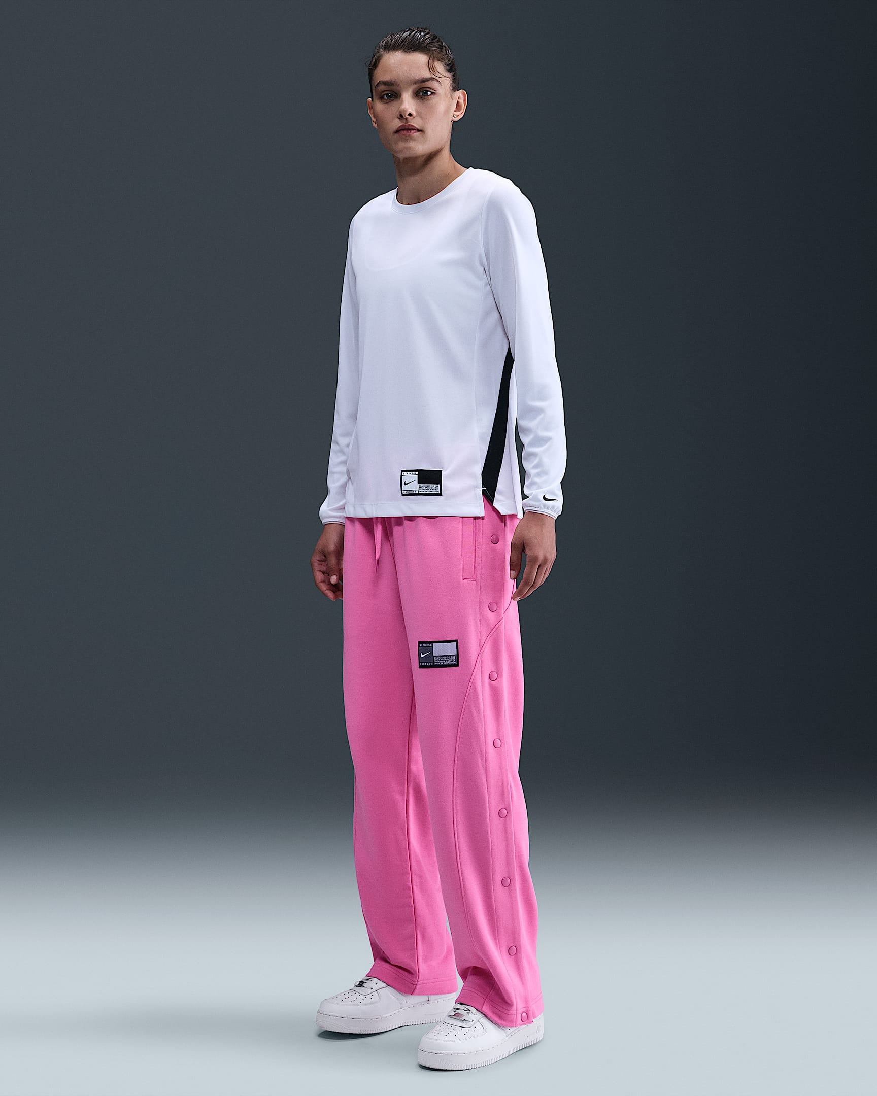 Nike Women's Fleece Tear-Away Basketball Pants - Playful Pink