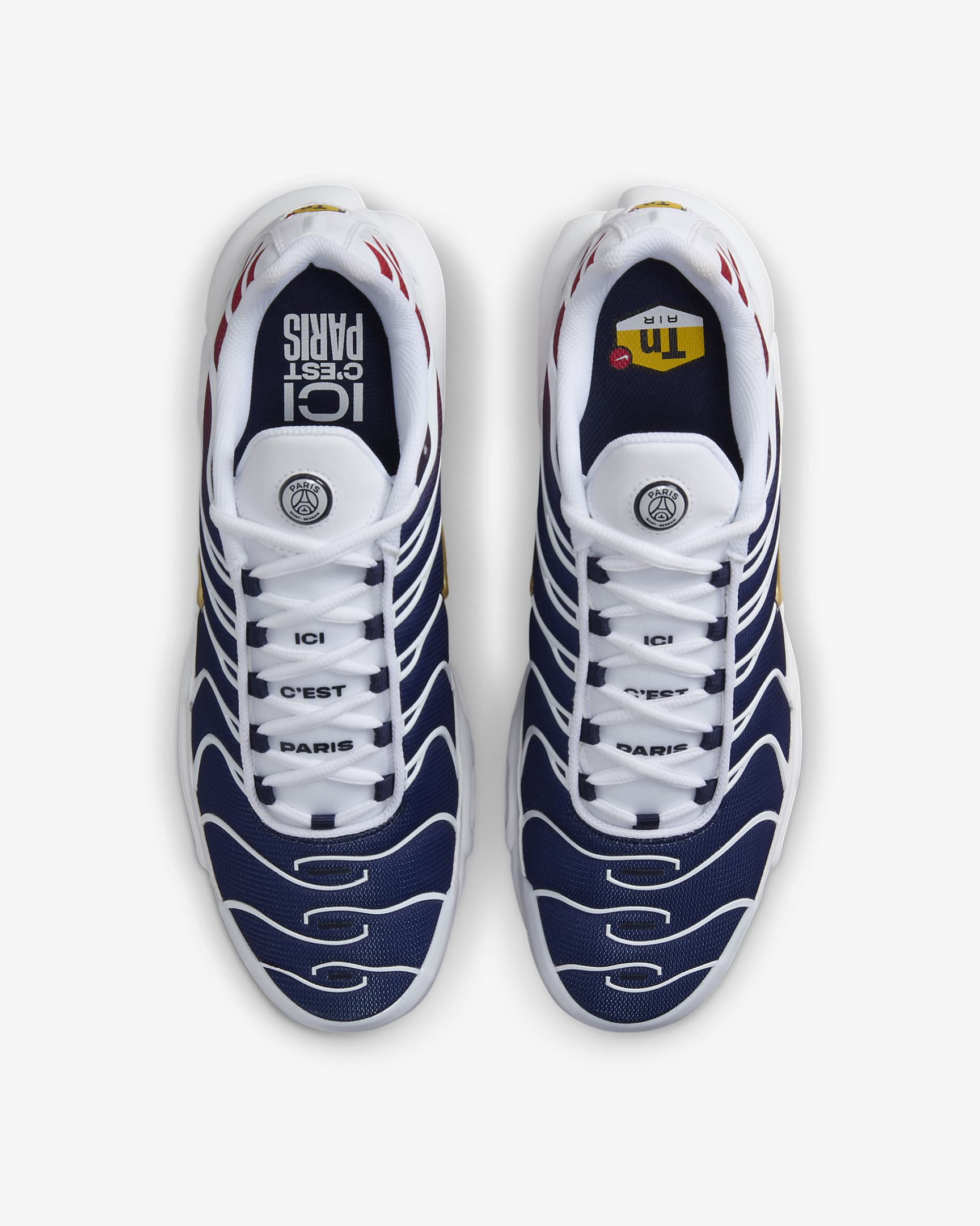 Nike Air Max Plus Men's Shoes - White/Midnight Navy/University Red/Metallic Gold