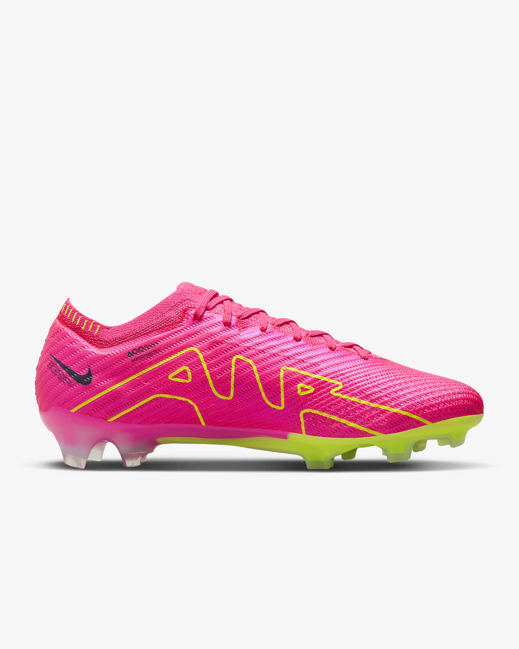 Nike Mercurial Vapor 15 Elite Firm Ground Low-Top Soccer Cleats - Pink Blast/Gridiron/Volt