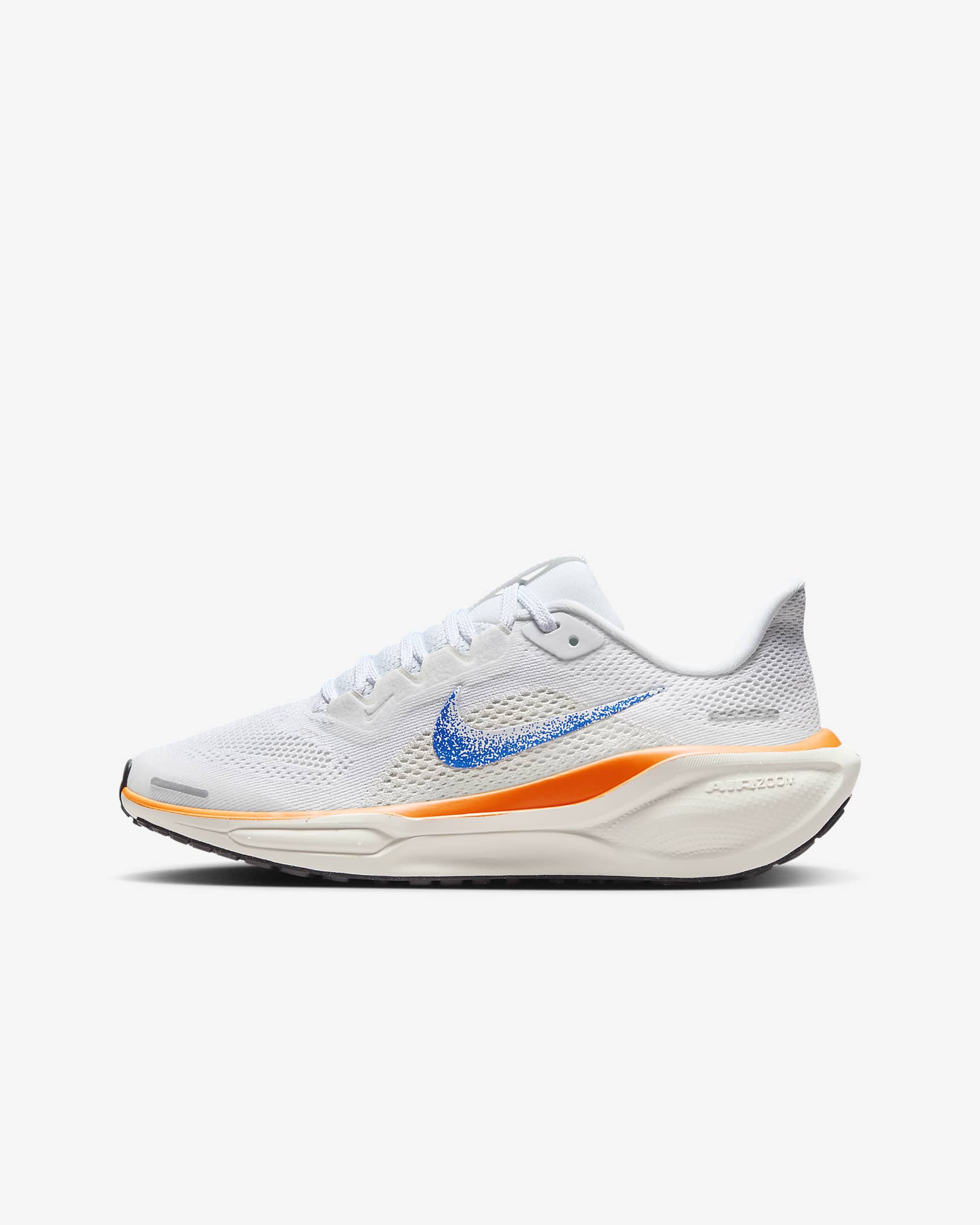 Nike Pegasus 41 Blueprint Big Kids' Road Running Shoes - White/Sail/Platinum Tint/Racer Blue