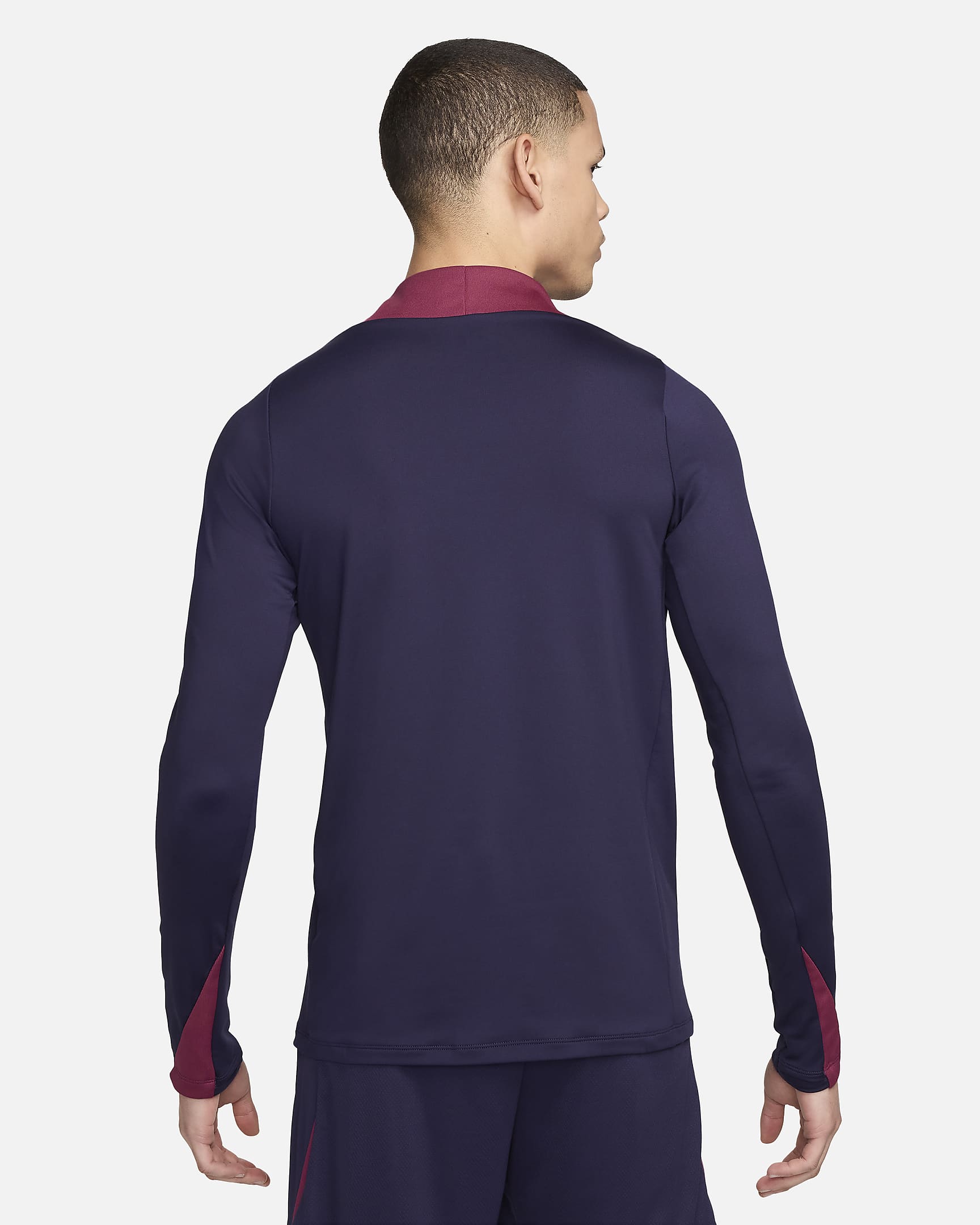 England Strike Nike Dri-FIT fotballtreningsoverdel til herre - Purple Ink/Rosewood/Hvit