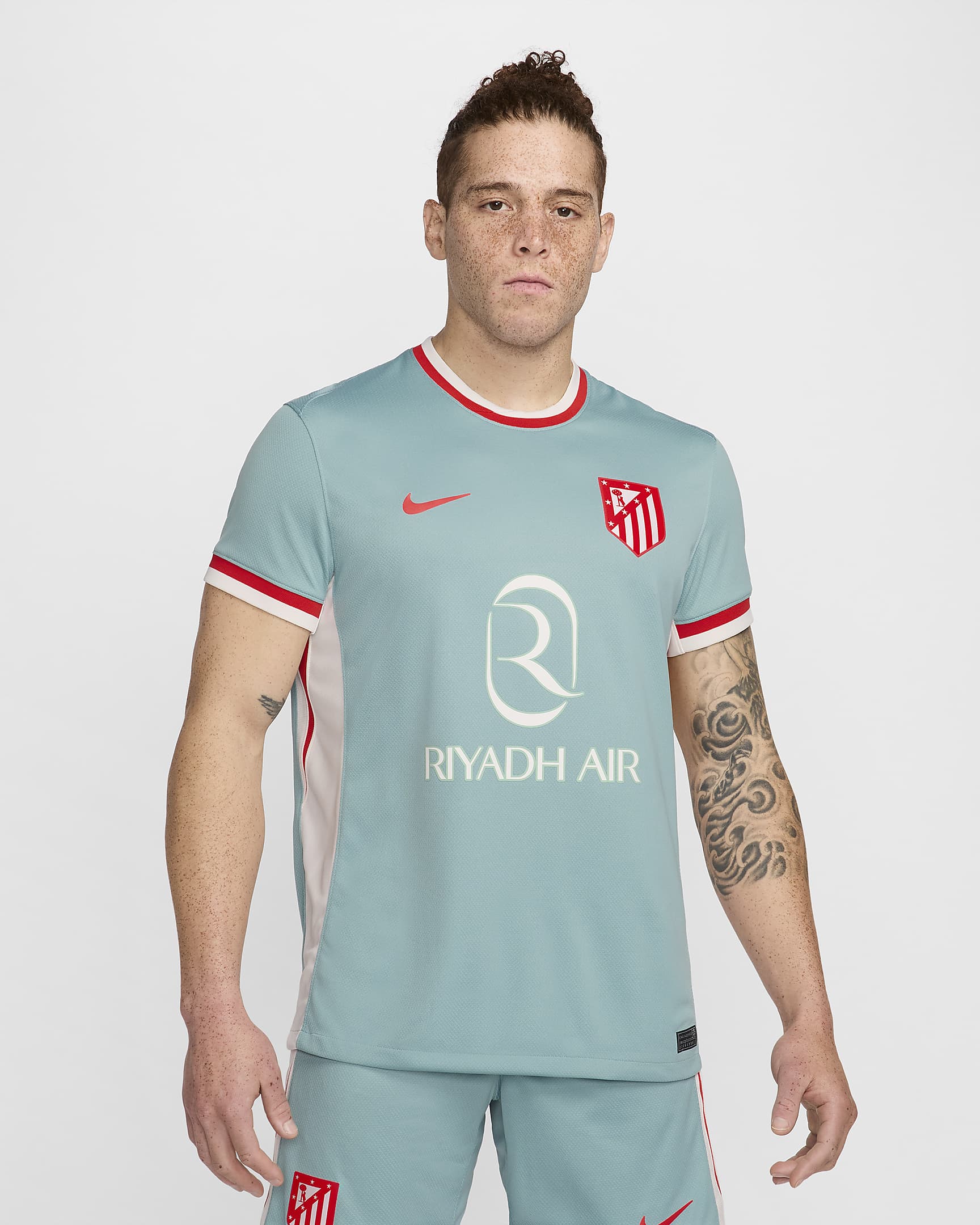 Segunda equipación Stadium Atlético de Madrid 2024/25 Camiseta de fútbol Replica Nike Dri-FIT - Hombre - Cannon/Phantom/Carmesí claro/Carmesí claro