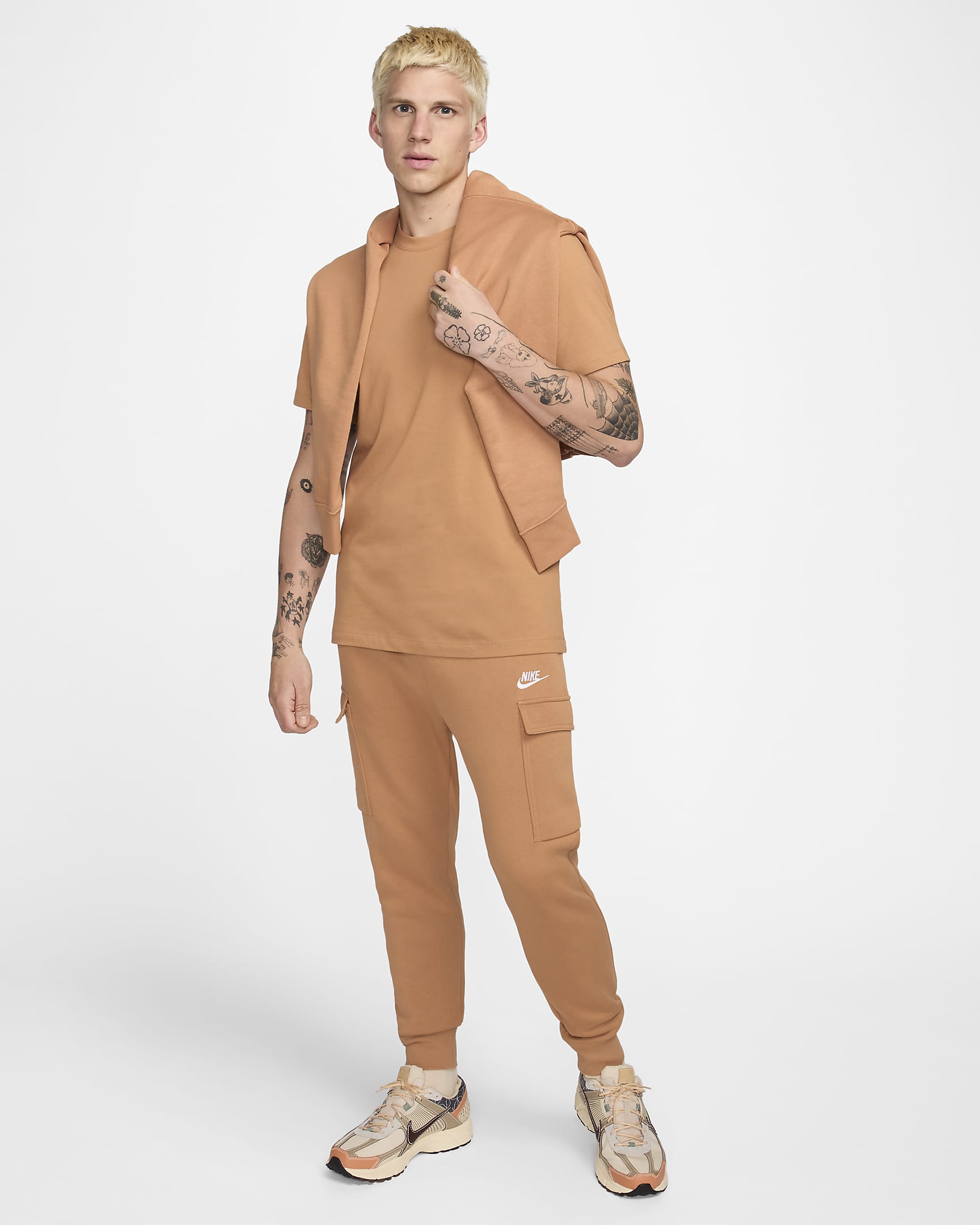 Nike Sportswear Club T-skjorte til herre - Flax