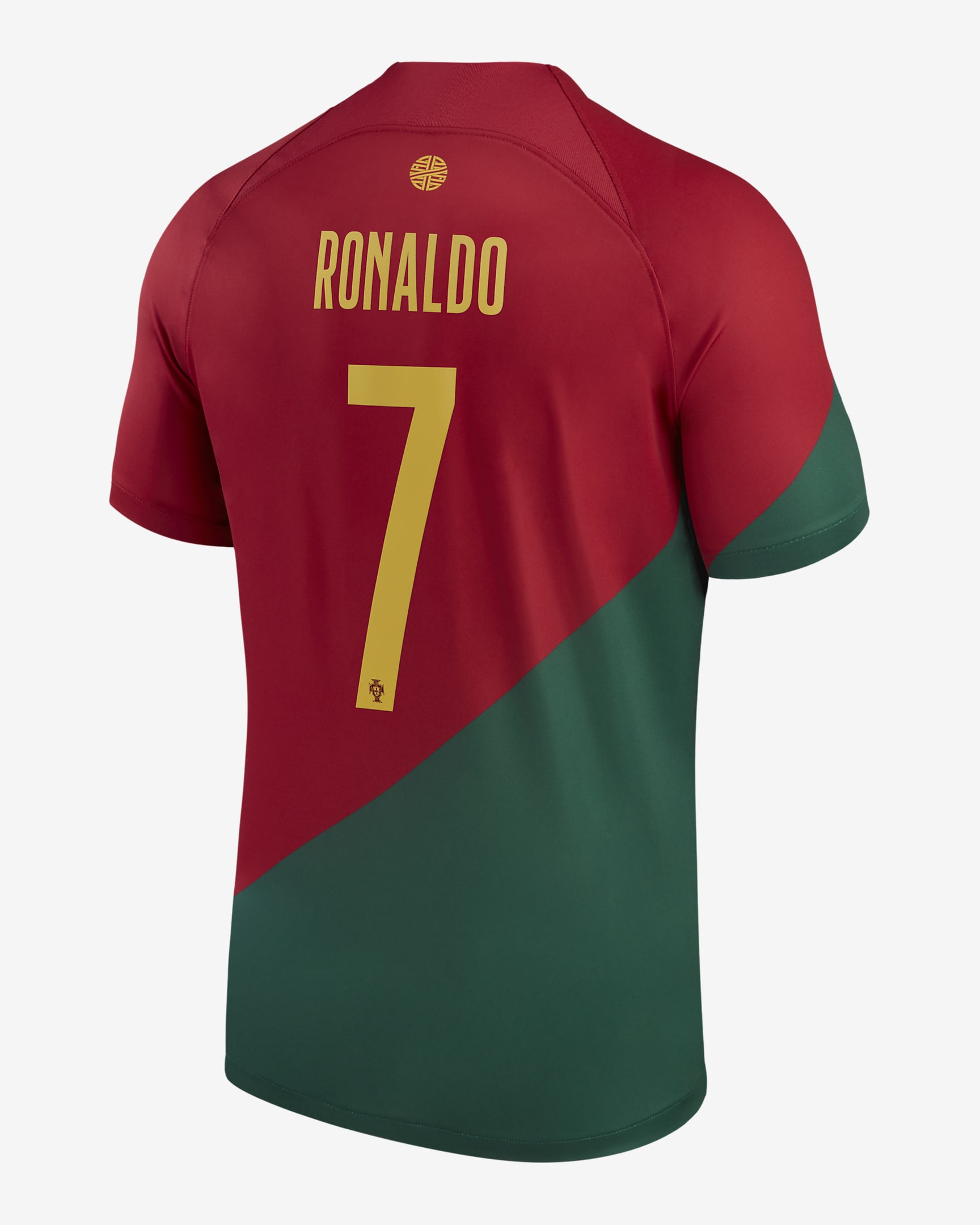 Jersey de fútbol Nike Dri-FIT de la selección nacional de Portugal local 2022/23 Stadium (Cristiano Ronaldo) para hombre - Rojo