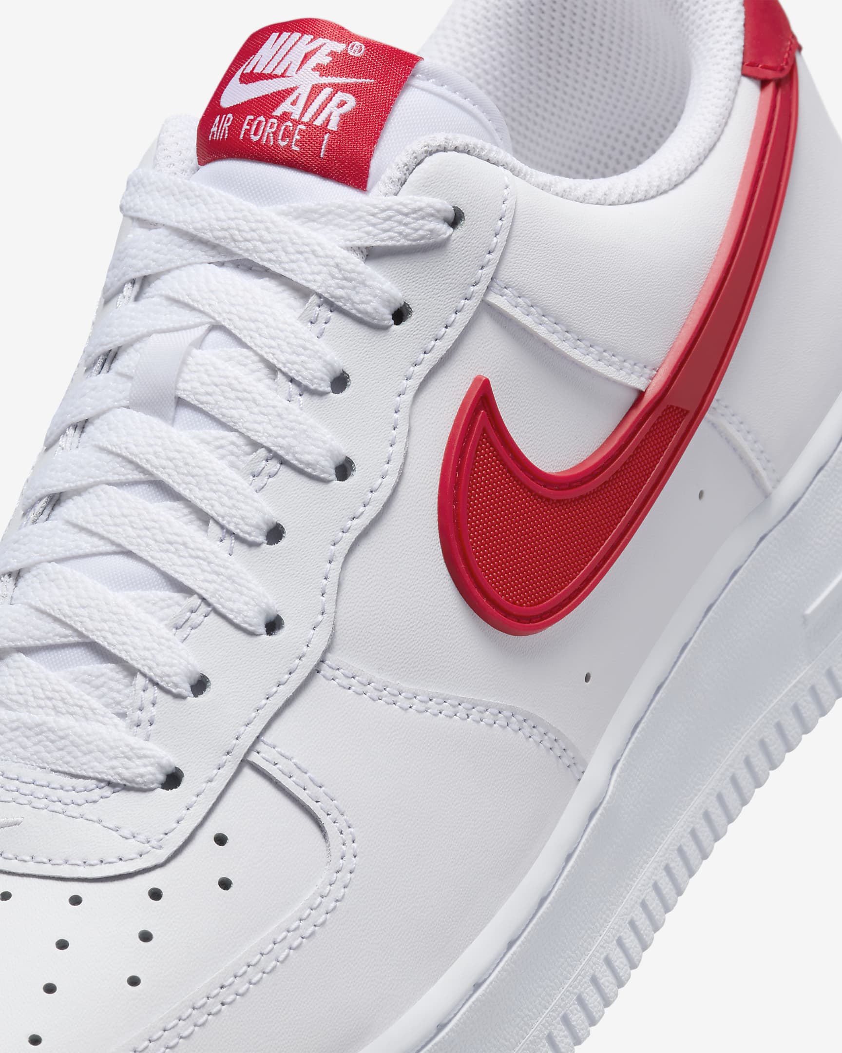 Sapatilhas Nike Air Force 1 '07 para homem - Branco/Preto/Vermelho Fire