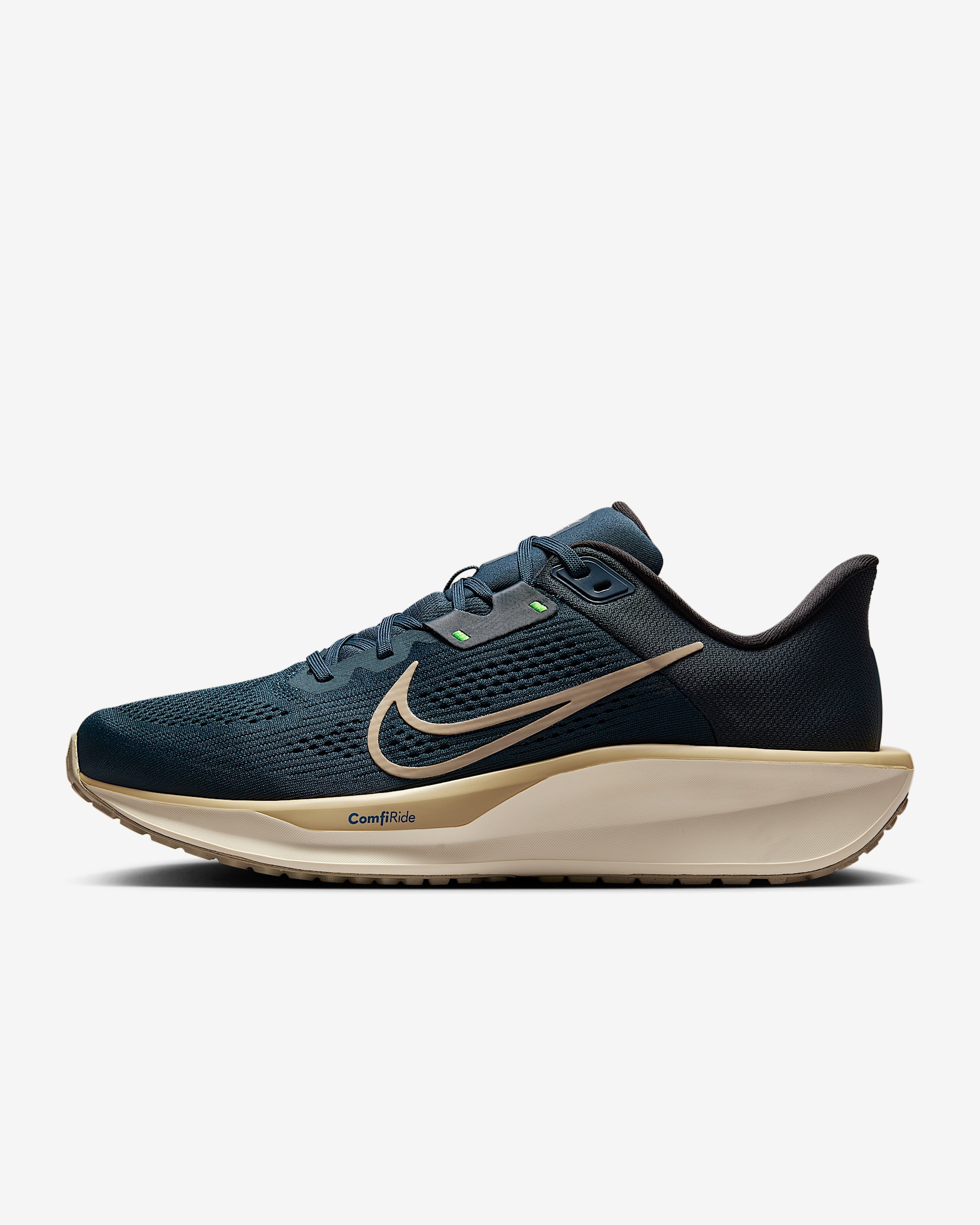 รองเท้าวิ่งโร้ดรันนิ่งผู้ชาย Nike Quest 6 - Armory Navy/Green Strike/ดำ/Desert Khaki