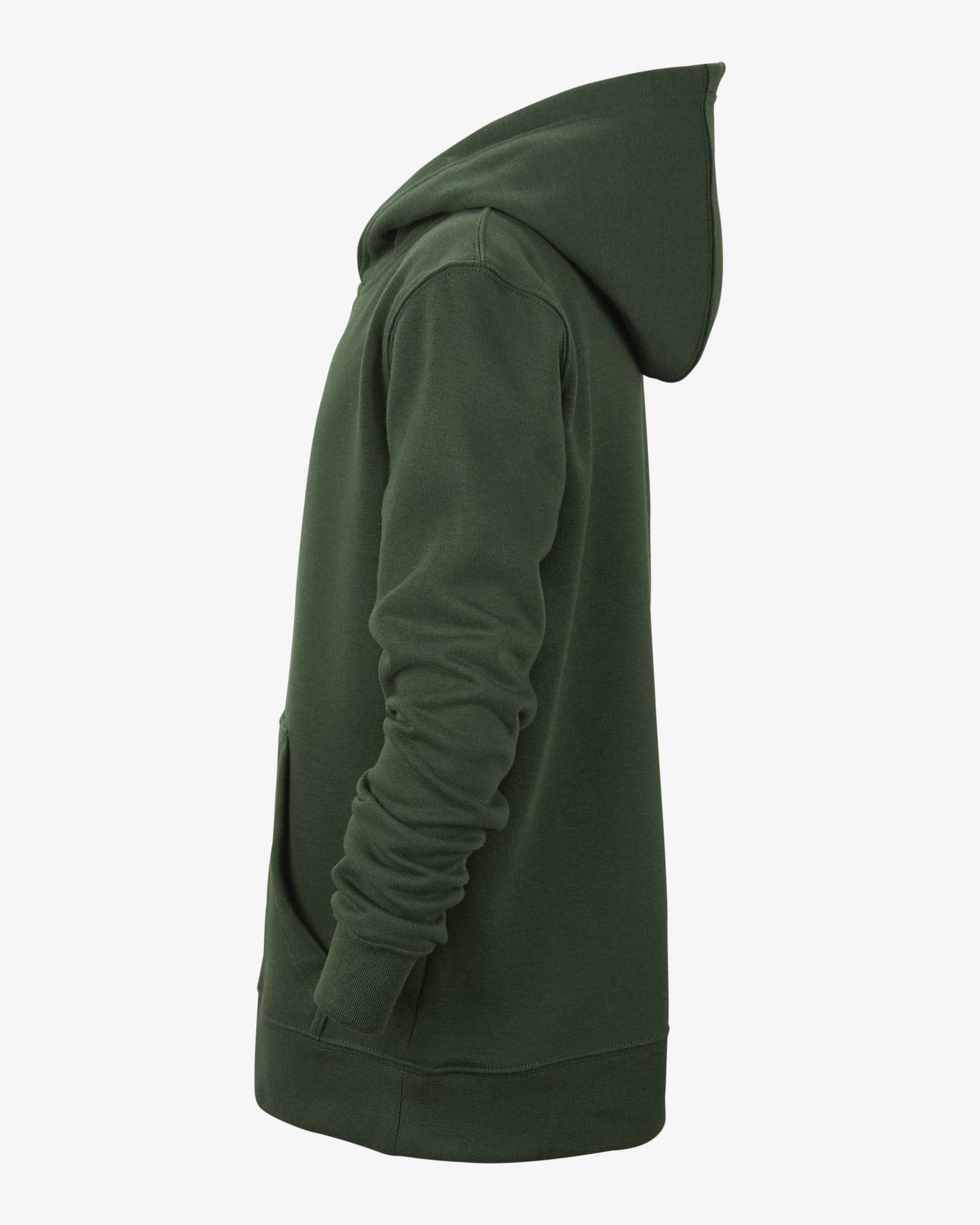 Hoodie pullover de lã cardada NBA Nike Milwaukee Bucks Júnior - Fir