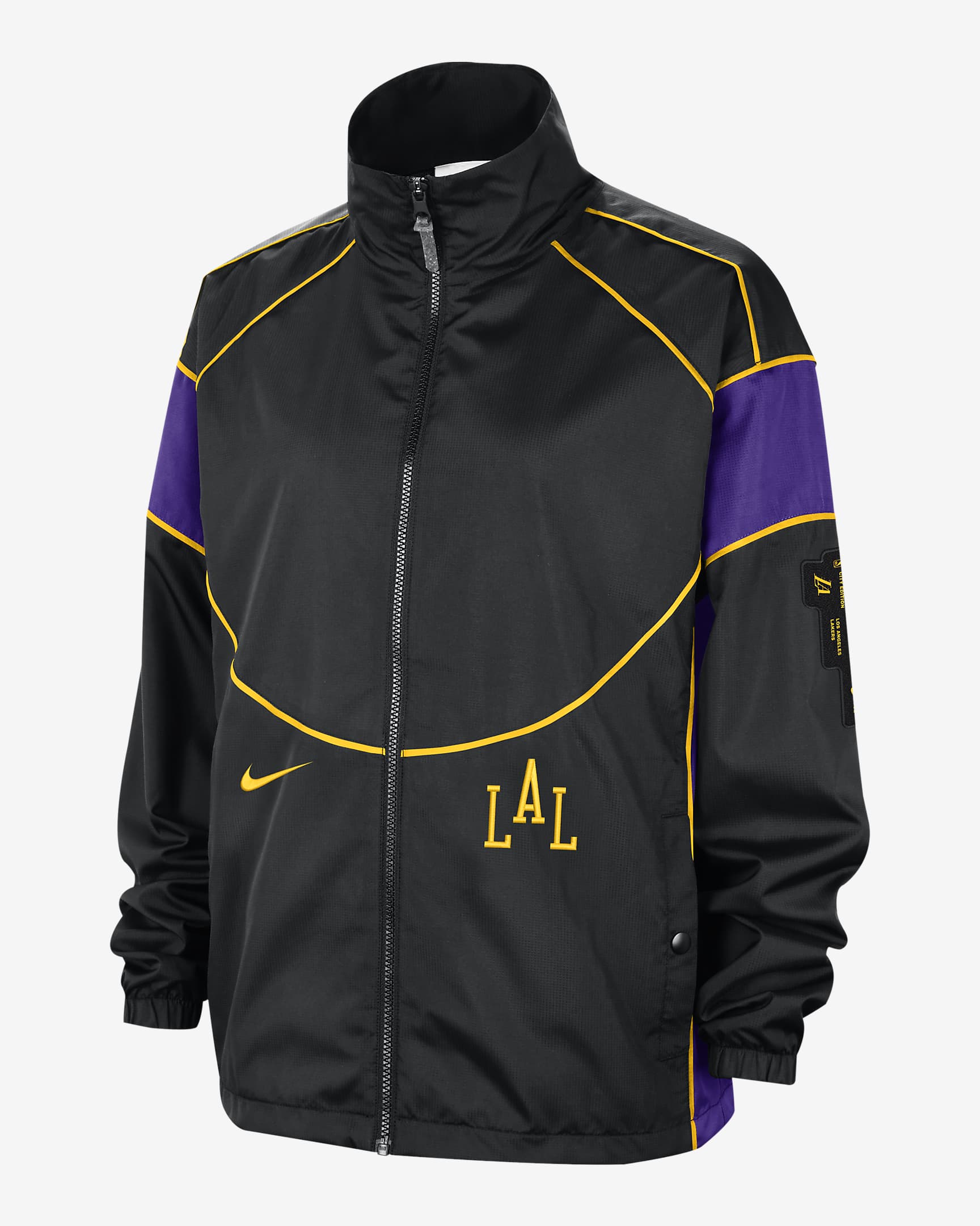 Los Angeles Lakers Swoosh Fly 2023/24 City Edition Women's Nike NBA Jacket.