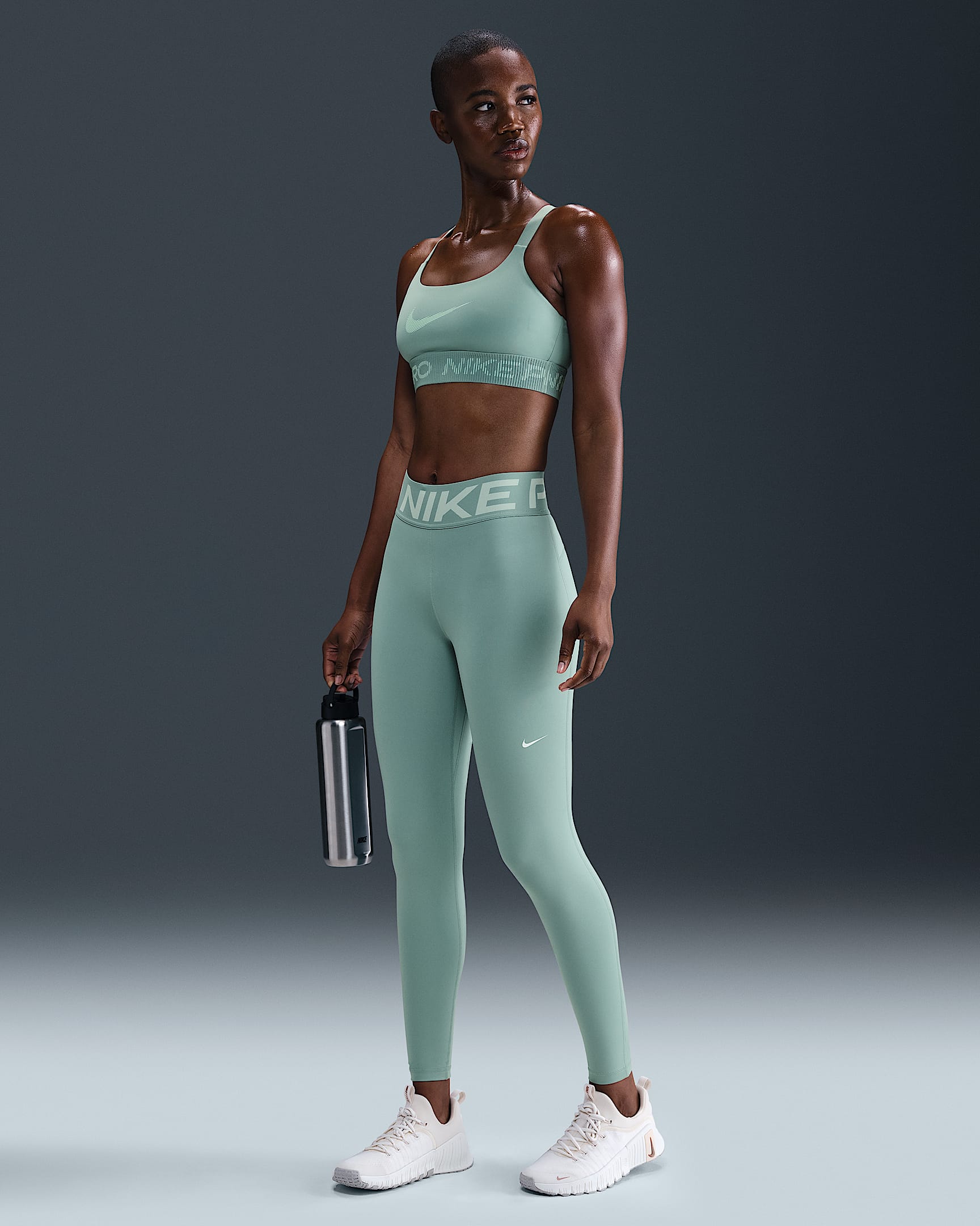 Nike Pro Sculpt Women's High-Waisted Full-Length Leggings - Cannon/White