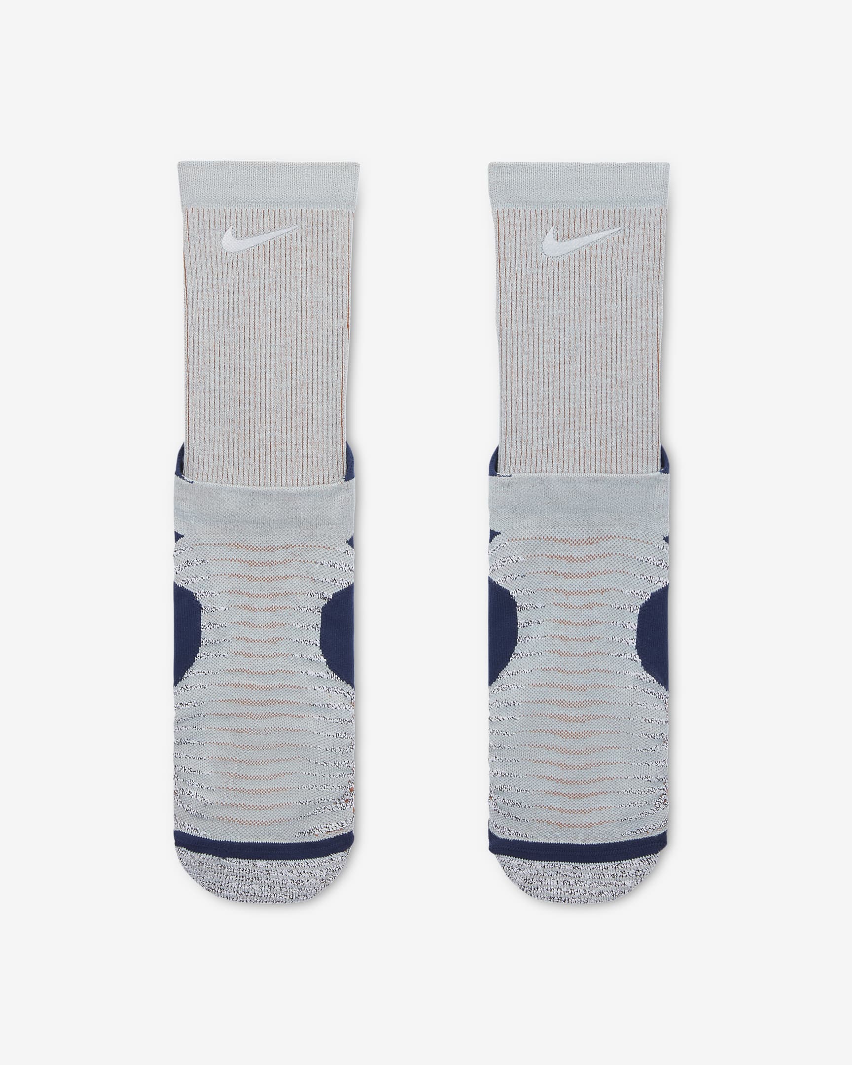 Nike Dri-FIT Trail-Crew-Laufsocken - Glacier Blue/Midnight Navy/Dark Russet