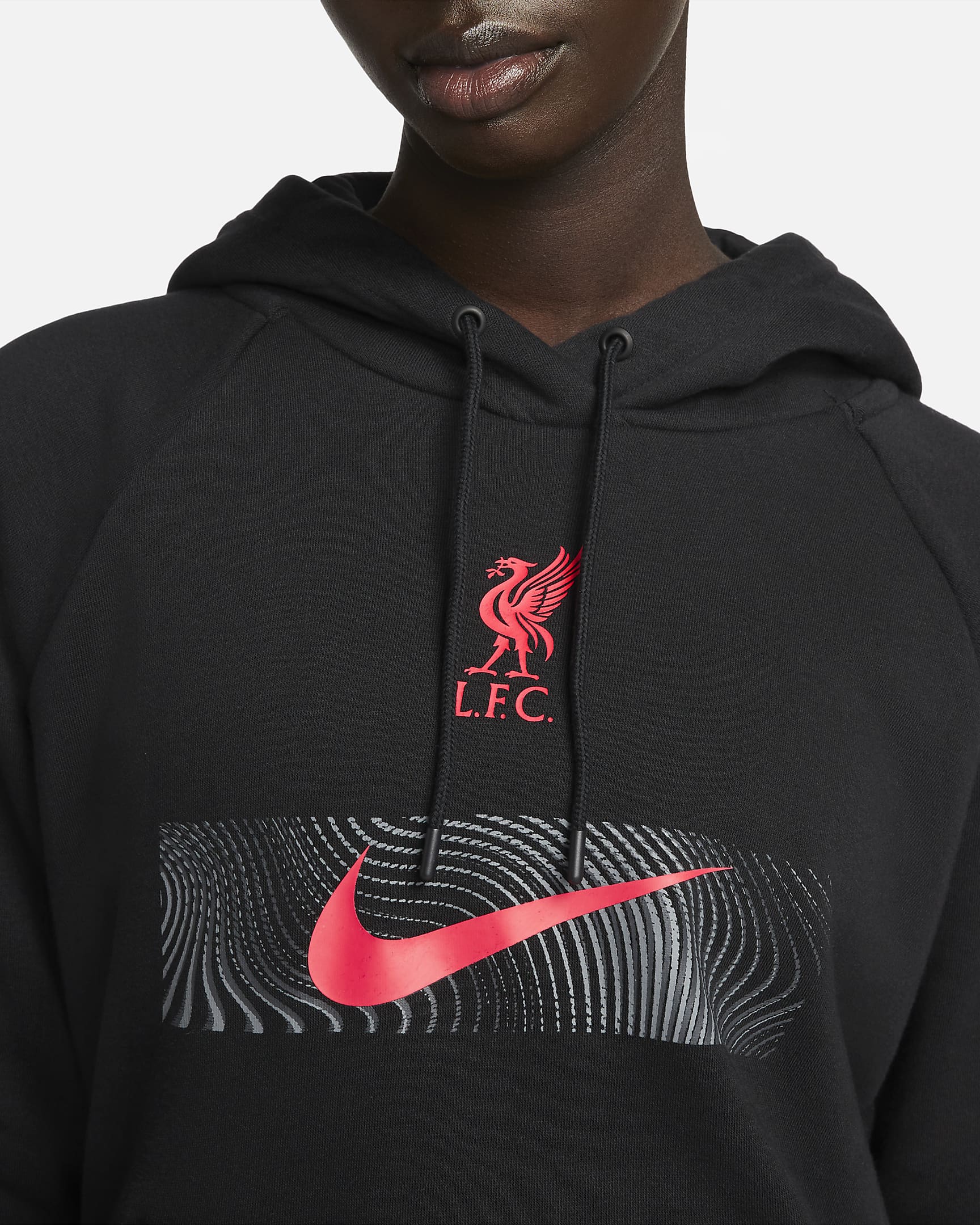 Liverpool F C Away Womens Fleece Pullover Hoodie Nike Ae