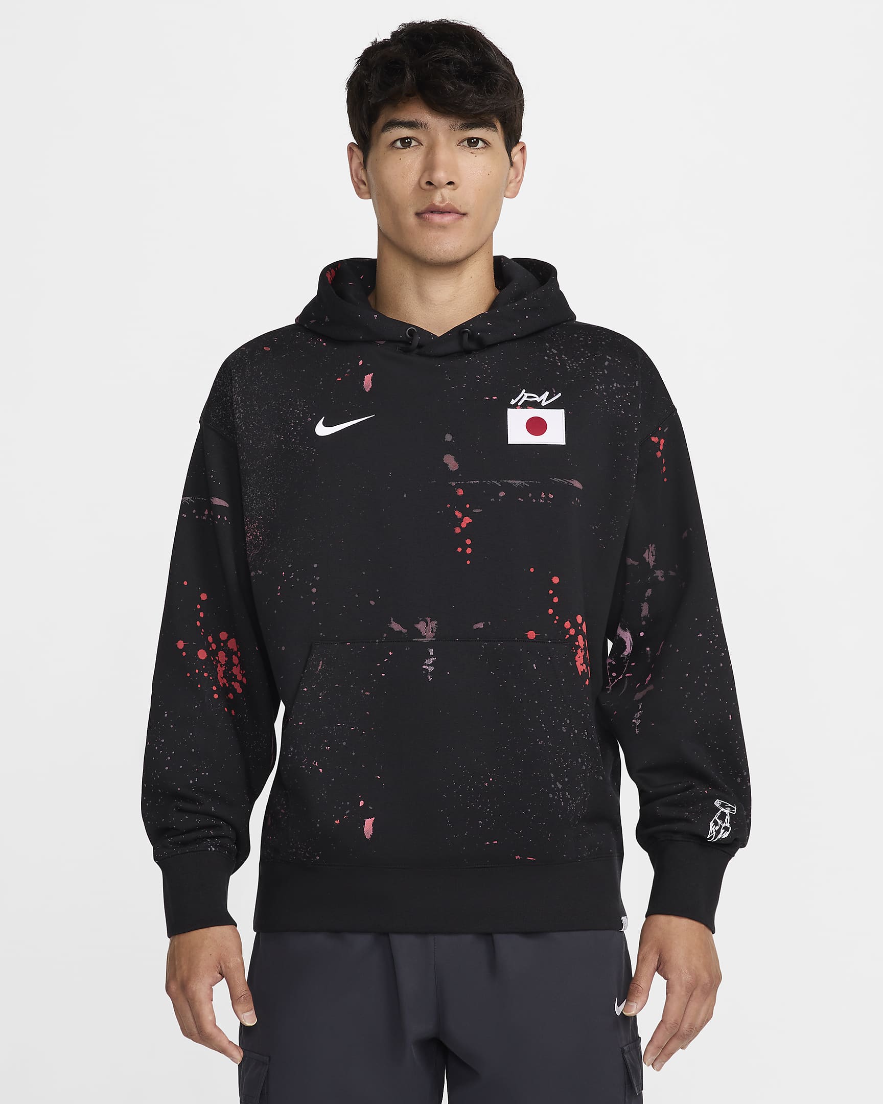 Japan Solo Men's Nike Dri-FIT ADV Breaking Pullover Hoodie - Black/White