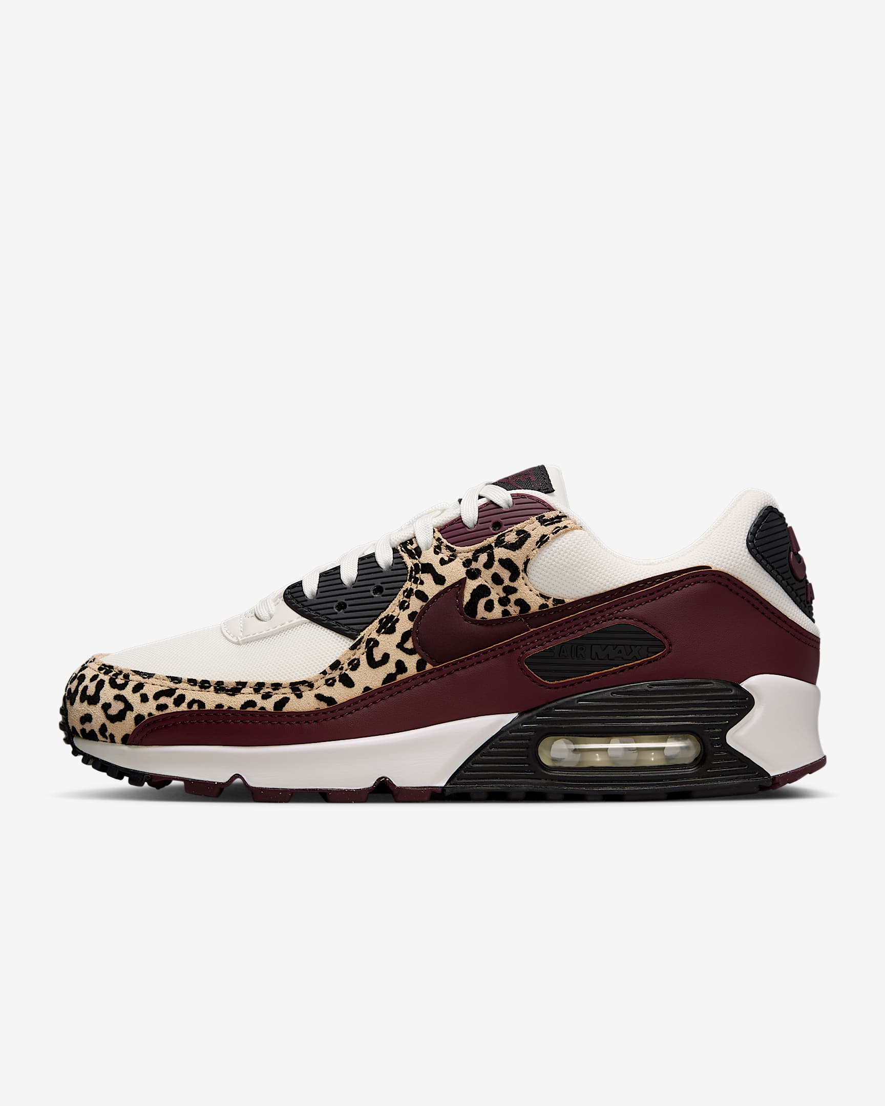Tenis para mujer Nike Air Max 90 - Vela/Negro/Burdeos enérgico