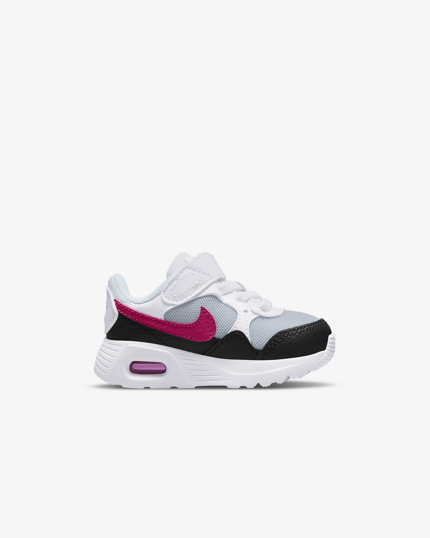 Tenis para bebé e infantil Nike Air Max SC - Platino puro/Blanco/Sombrío apagado/Rosa óptimo