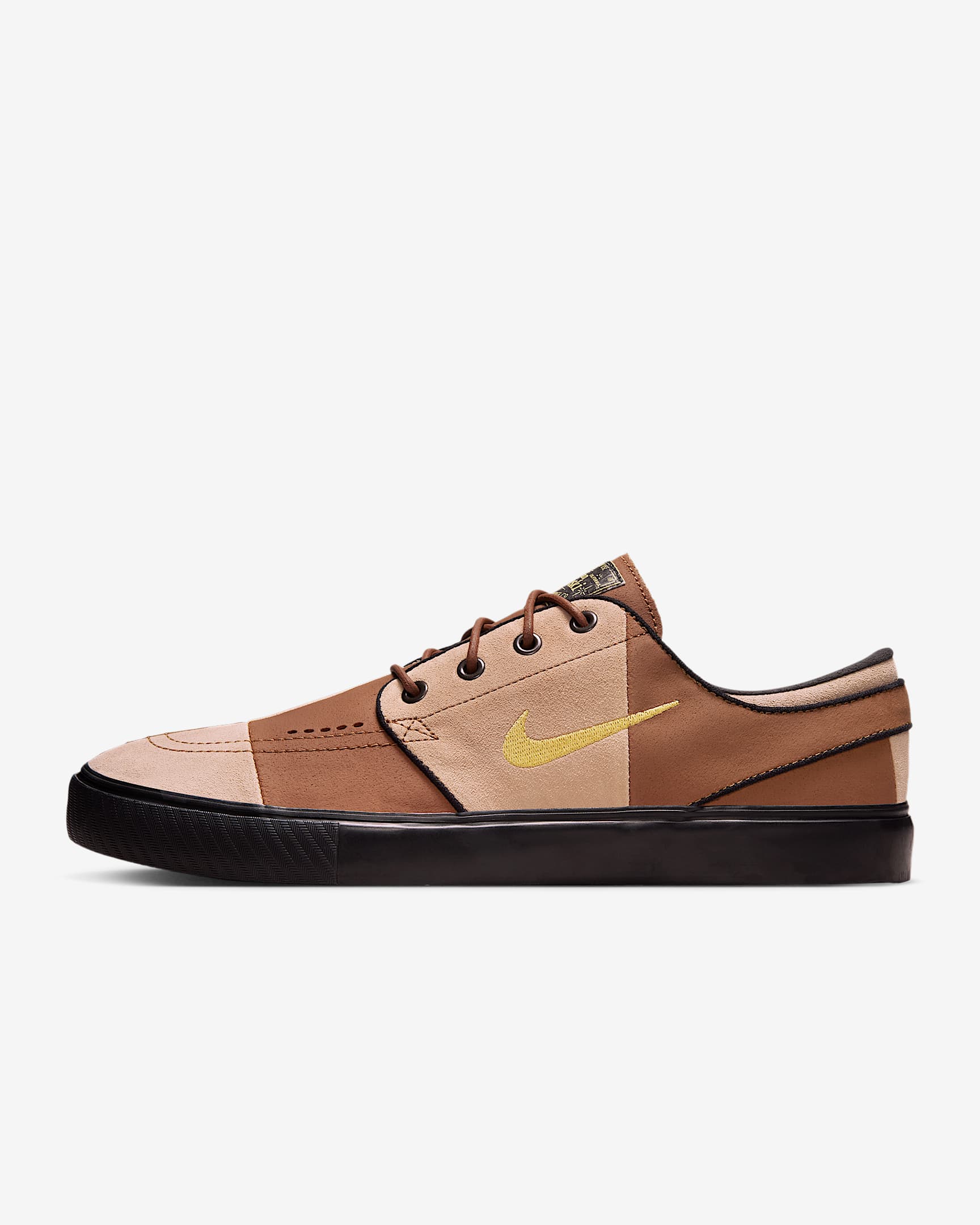 Buty do skateboardingu Nike SB Zoom Janoski OG+ Premium - Light British Tan/Hemp/Czerń/Saturn Gold
