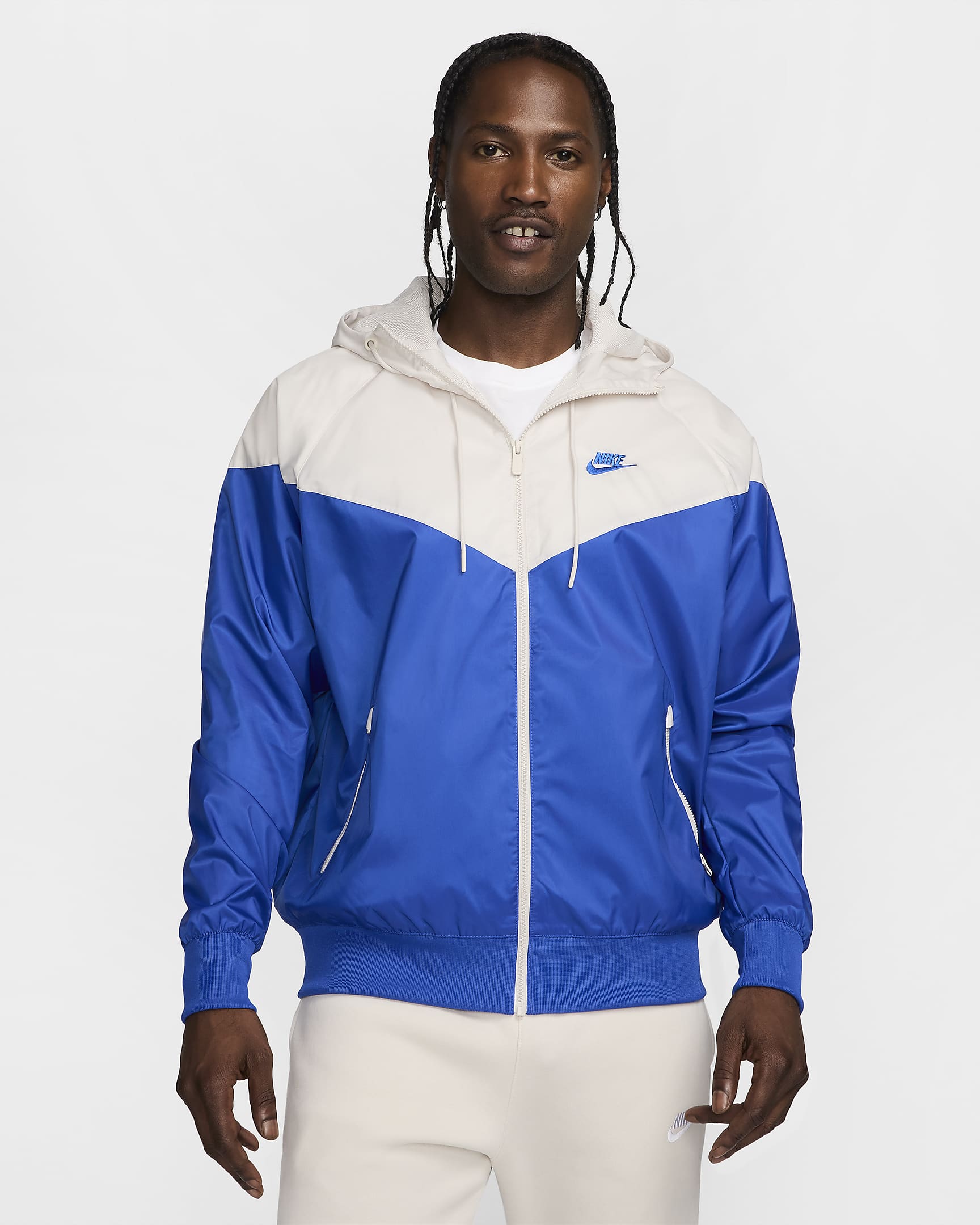 Nike Sportswear Windrunner Men's Hooded Jacket - Game Royal/Light Orewood Brown/Game Royal