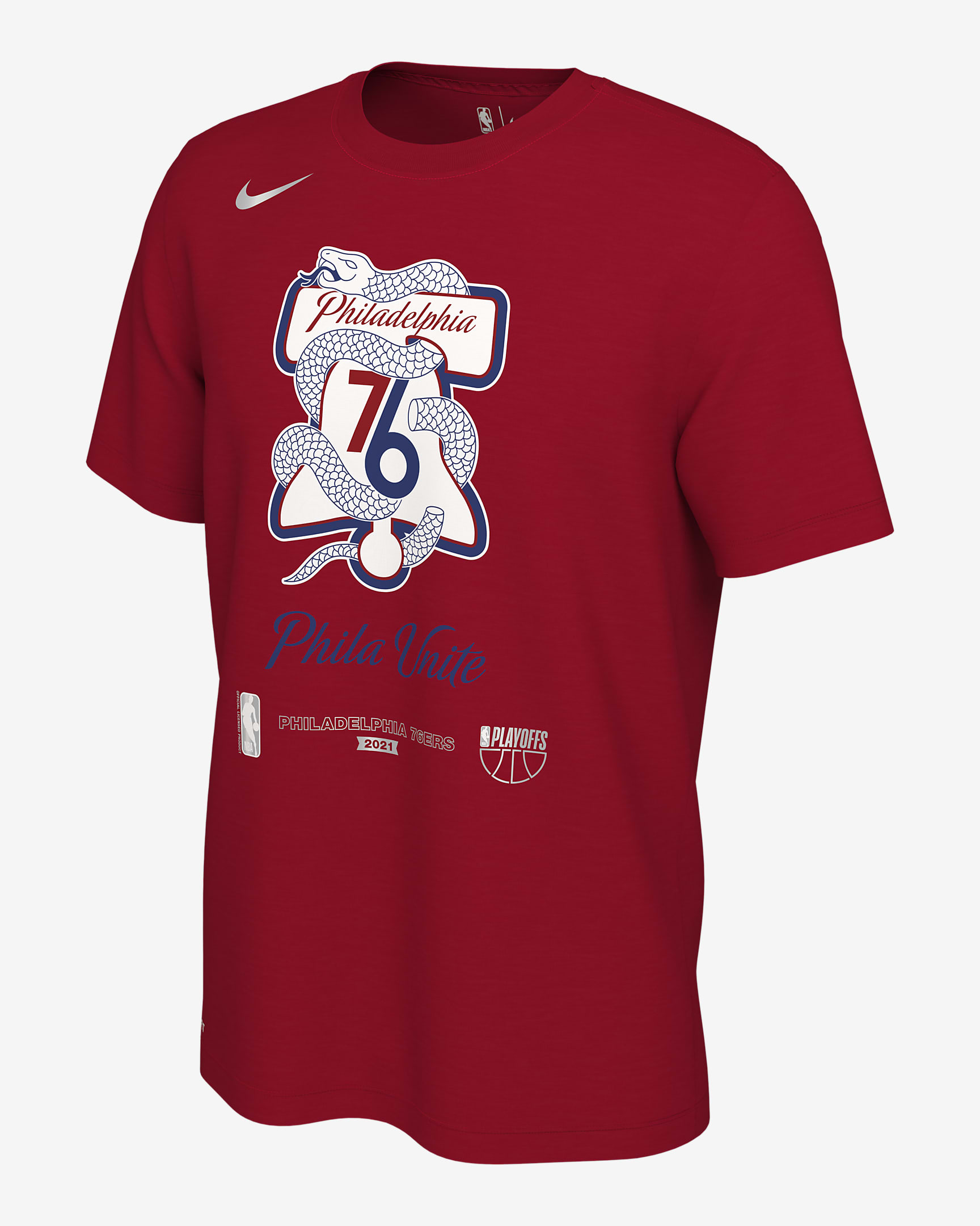 Philadelphia 76ers Nike NBA T-Shirt - University Red