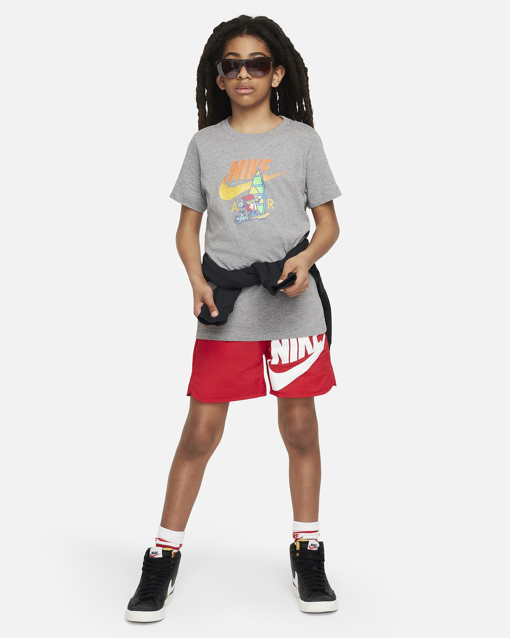 Nike Sportswear Older Kids' T-Shirt - Carbon Heather