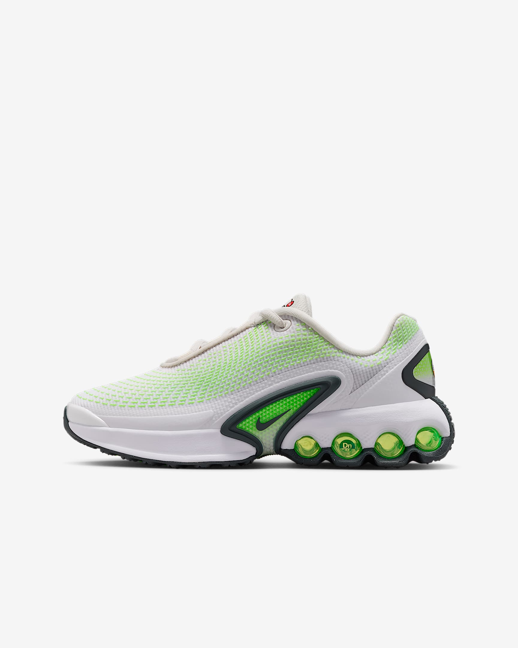 Nike Air Max Dn Schuh (ältere Kinder) - Platinum Tint/Green Strike/Weiß/Seaweed