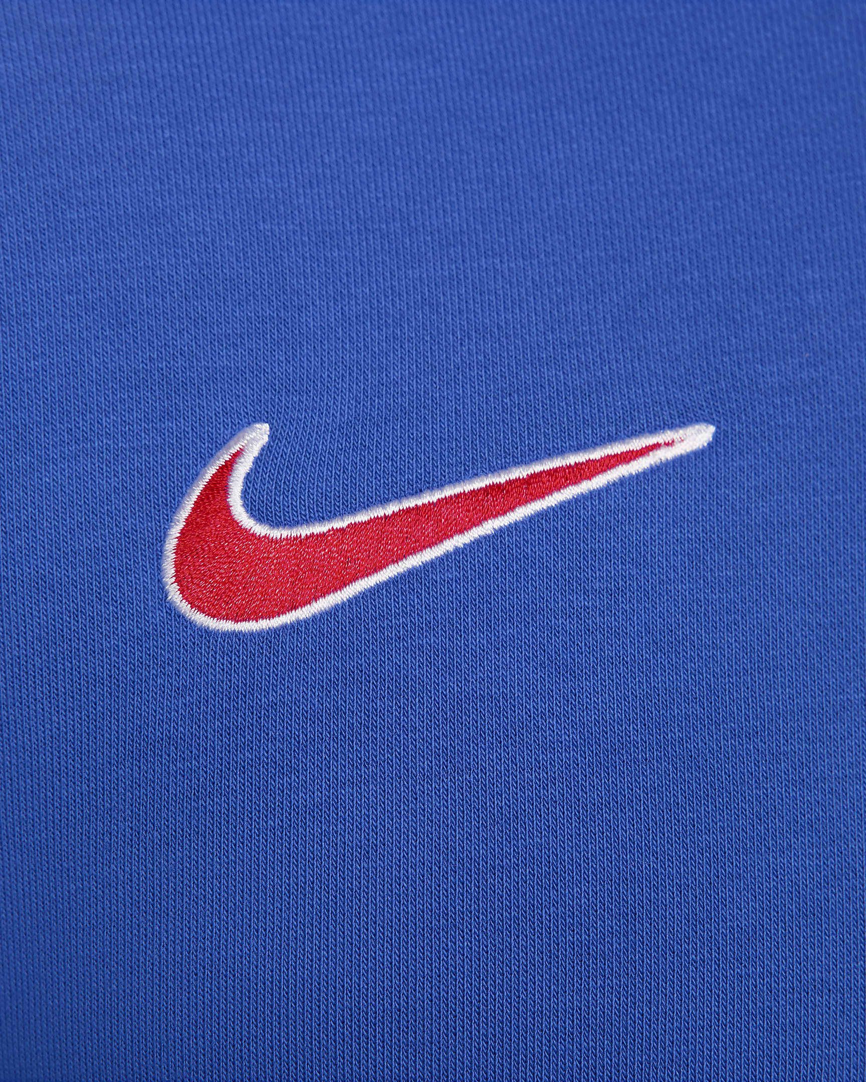 Primera equipación Club Atlético de Madrid Sudadera con capucha de fútbol de tejido French terry Nike - Hombre - Game Royal/Carmesí claro