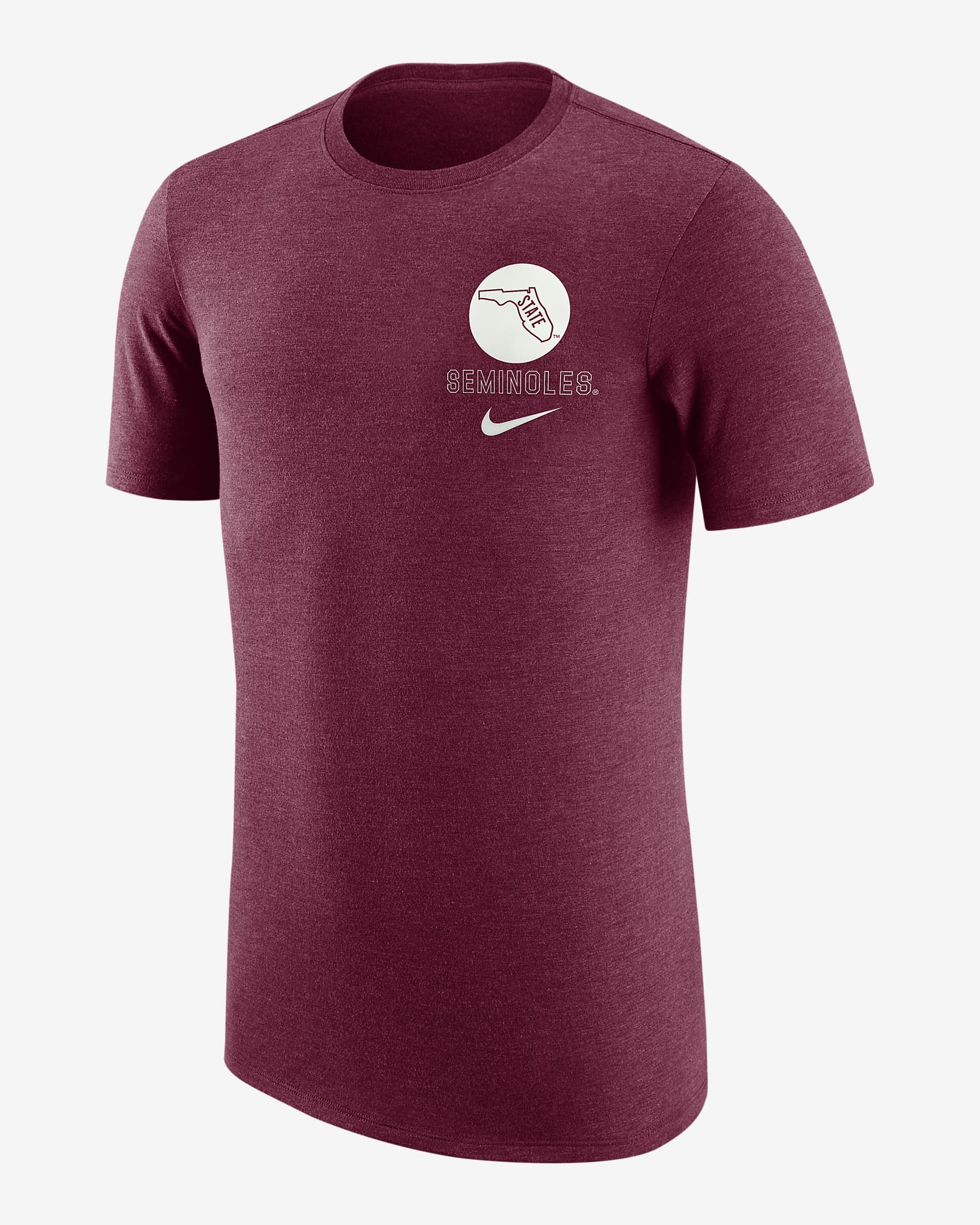 Florida State Men's Nike College Crew-Neck T-Shirt - Team Maroon