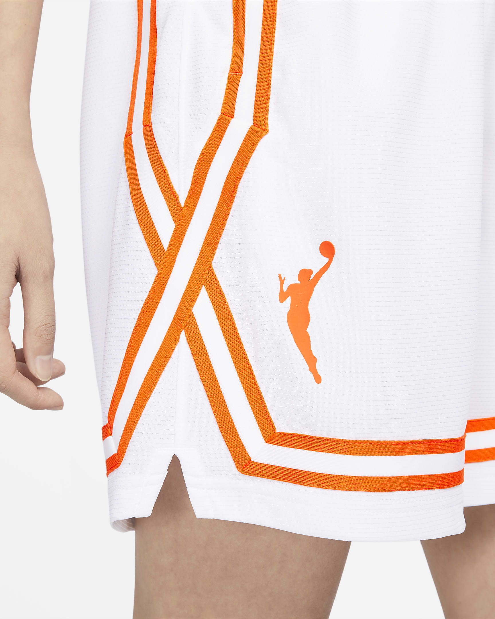 Shorts Team 13 Nike Dri-FIT WNBA – Donna - Bianco/Brilliant Orange