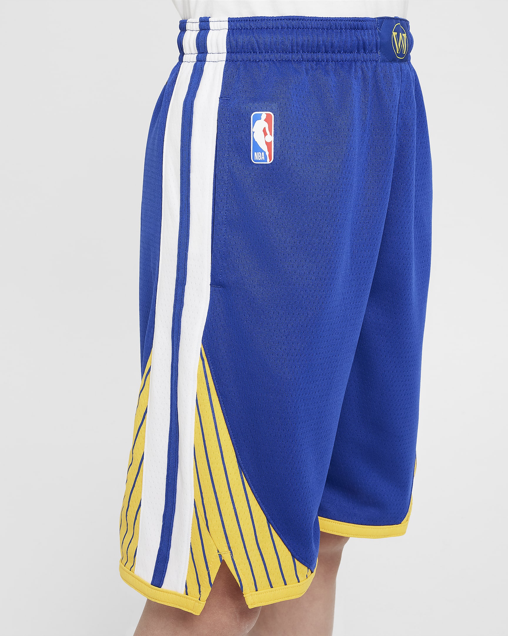 Golden State Warriors 2023/24 Icon Edition Older Kids' (Boys') Nike NBA Swingman Shorts - Rush Blue