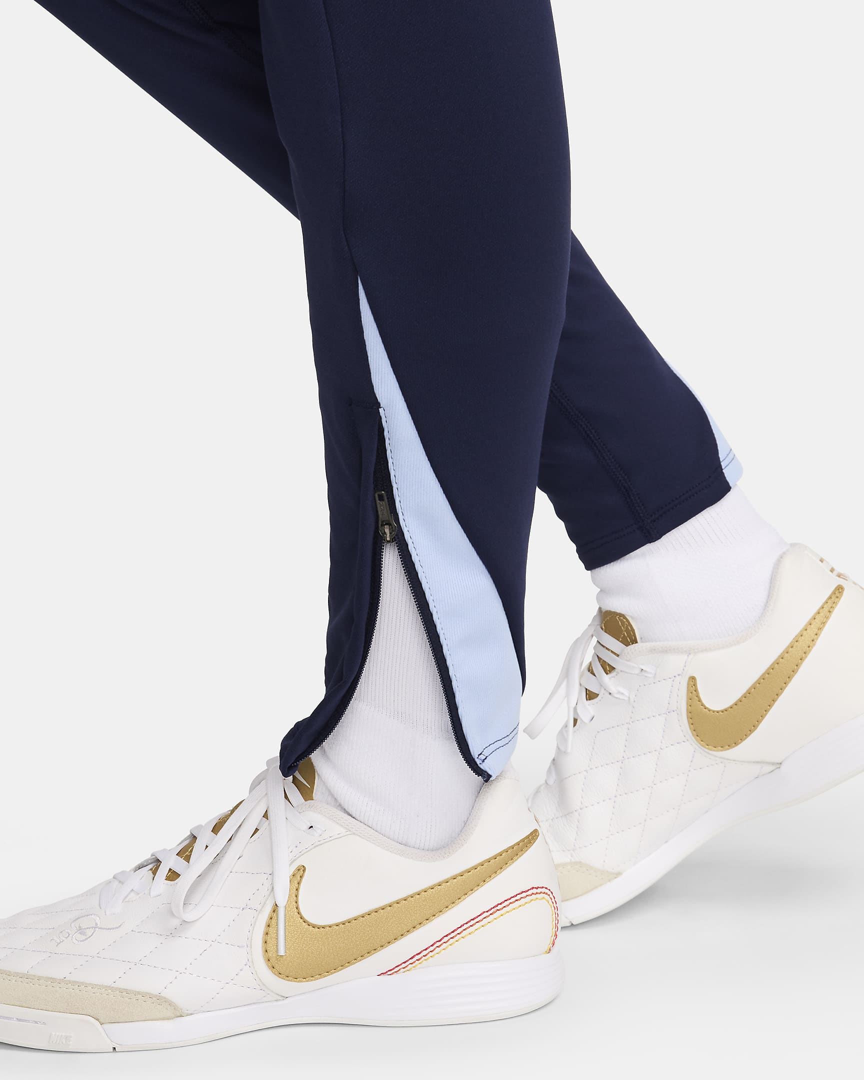 FFF Strike Pantalón de fútbol de tejido Knit Nike Dri-FIT - Mujer - Blackened Blue/Cobalt Bliss/Cobalt Bliss