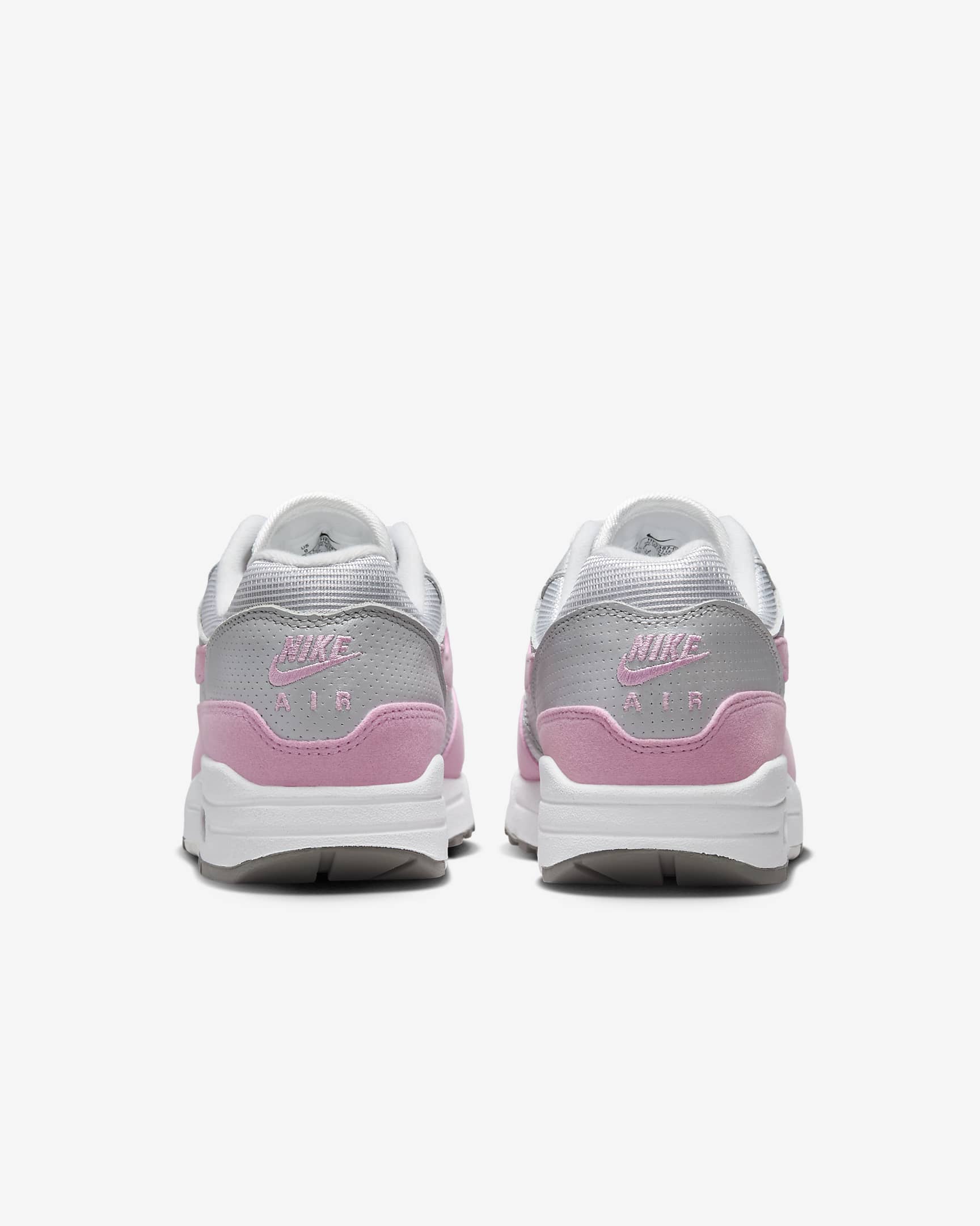 Nike Air Max 1 '87 Damesschoenen - Metallic Platinum/Flat Pewter/Summit White/Pink Rise