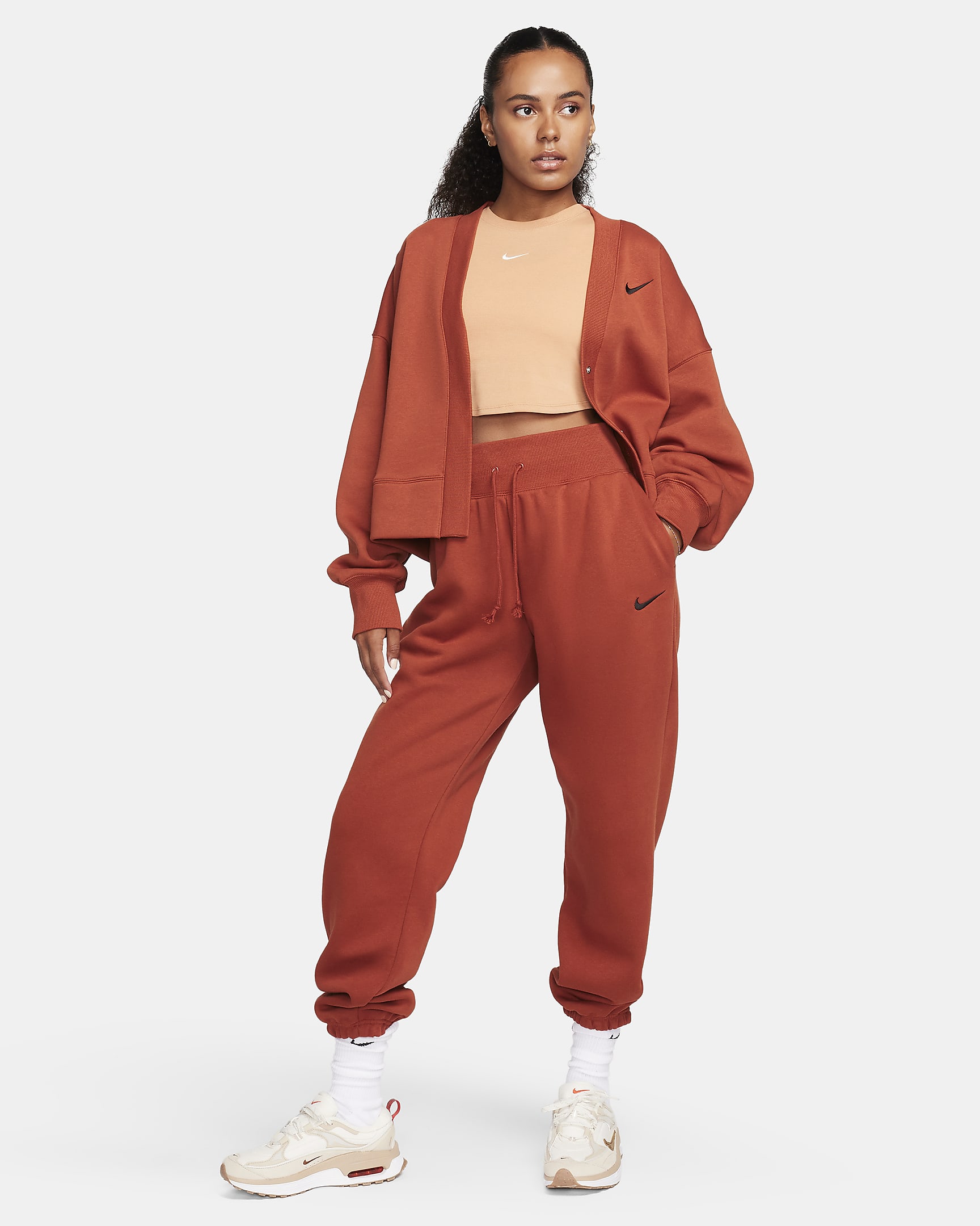 Pantalon de survêtement oversize à taille haute Nike Sportswear Phoenix