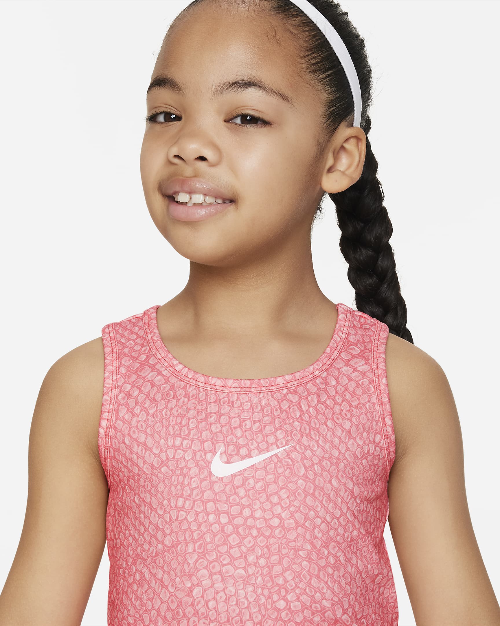 Nike Swoosh Tank Top And Bike Shorts Set Younger Kids 2 Piece Dri Fit