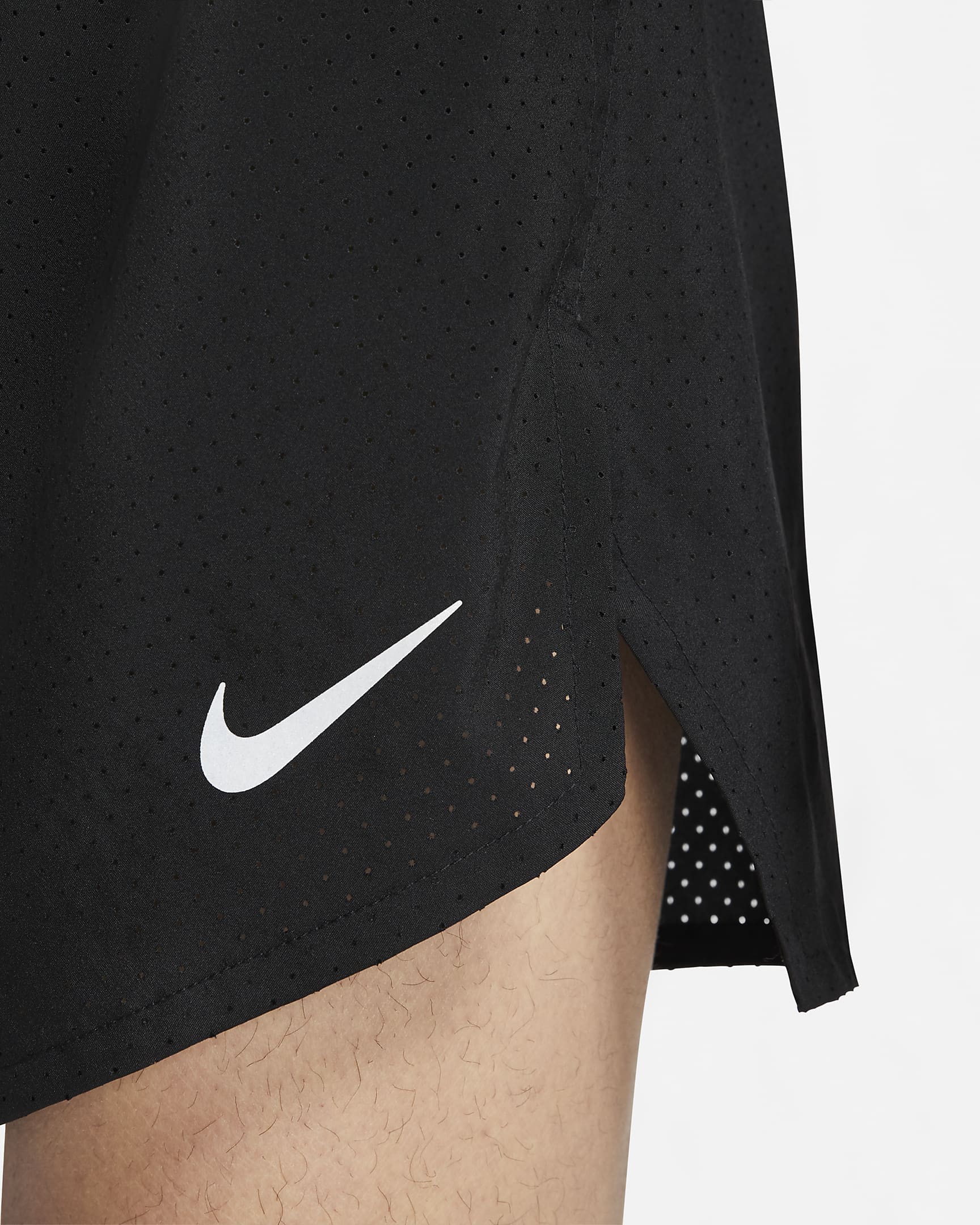 Shorts da gara foderati 10 cm Nike Fast – Uomo - Nero