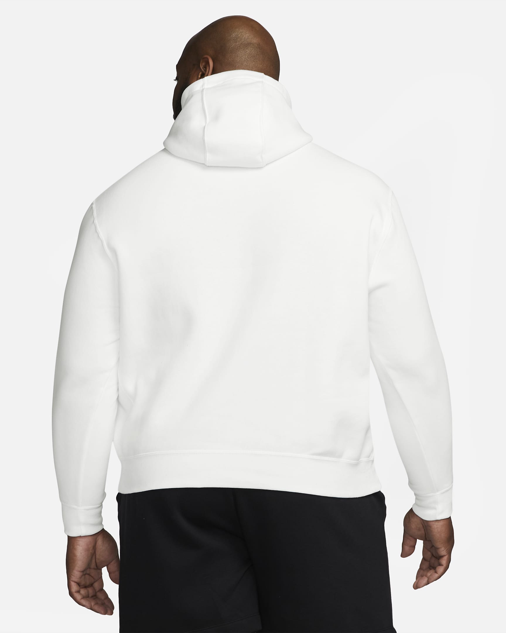 Nike Sportswear Club Fleece Pullover Hoodie - White/White/Black