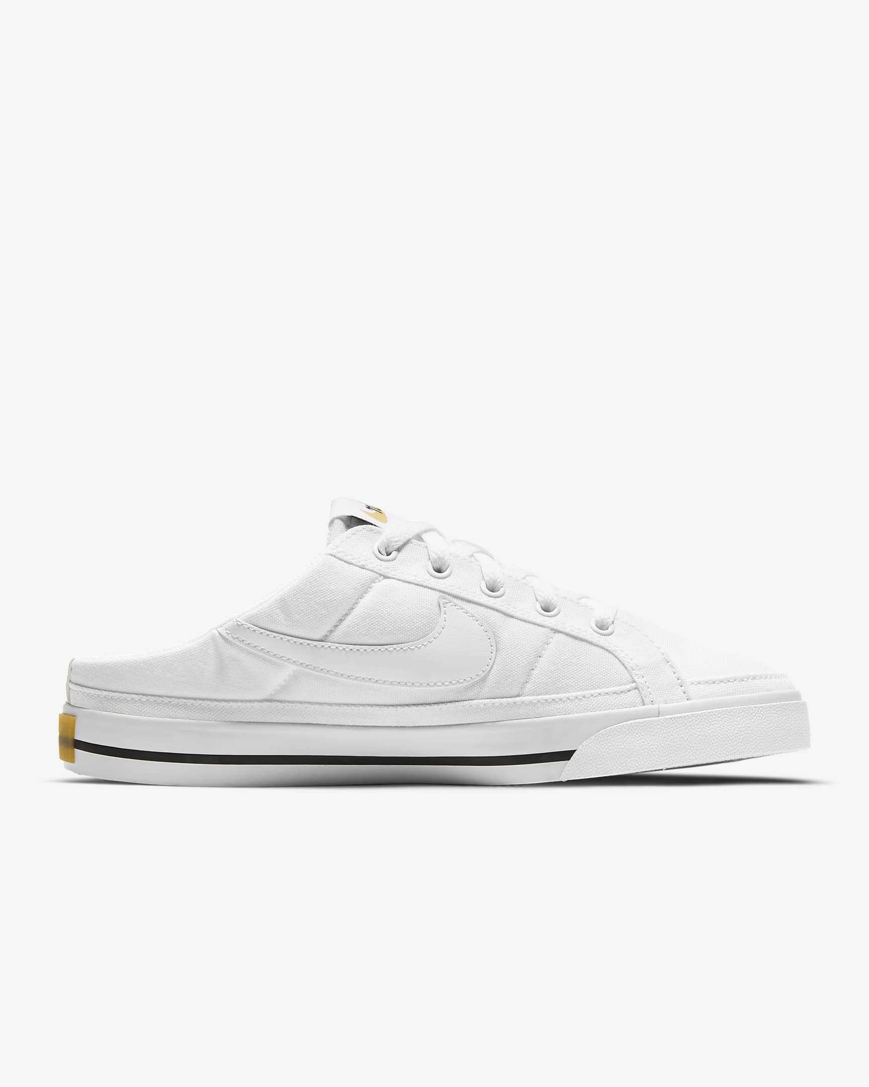 NikeCourt Legacy Women's Mules - White/Black/Gum Light Brown/White