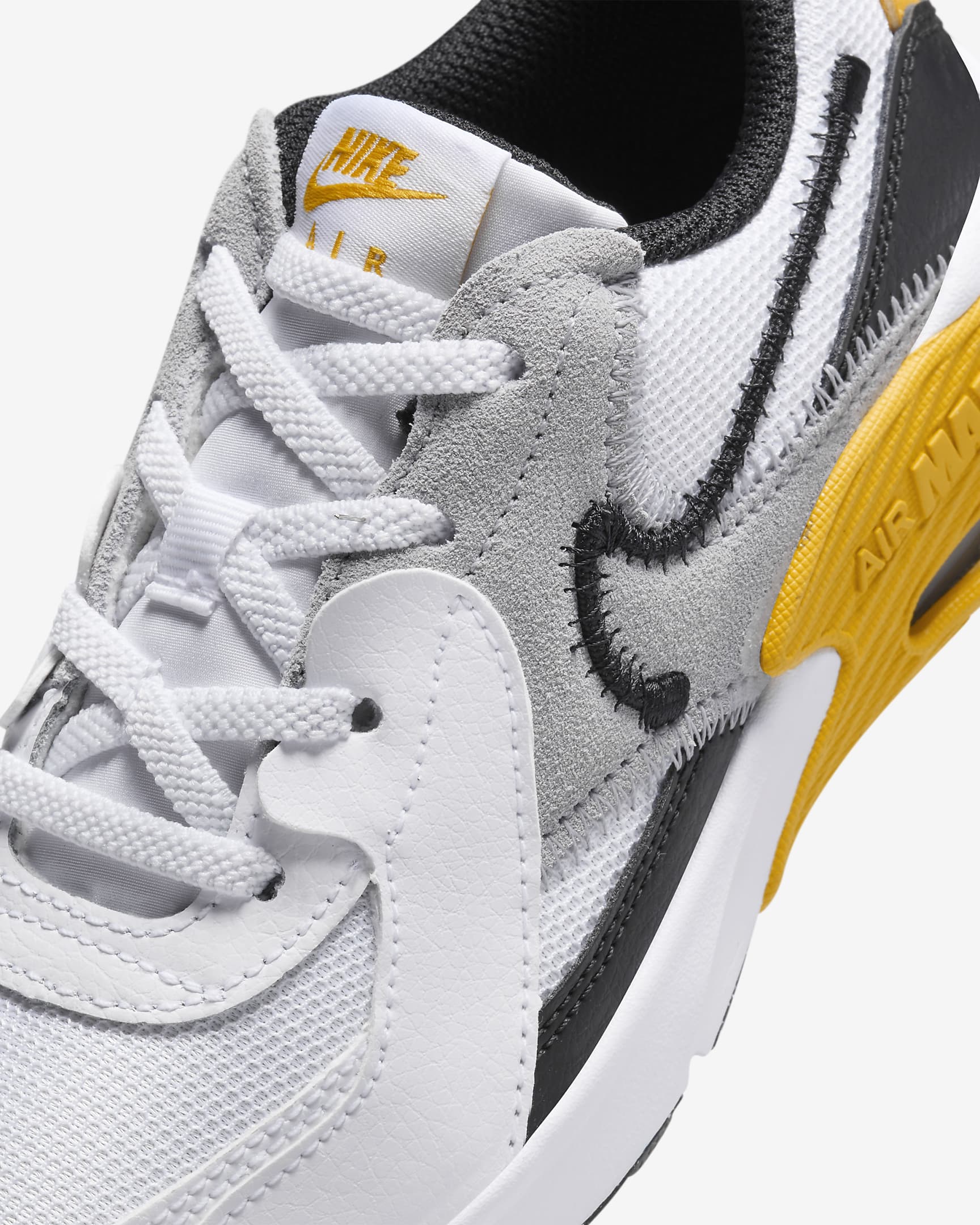 Nike Air Max Excee Younger Kids' Shoes - White/University Gold/Wolf Grey/Black